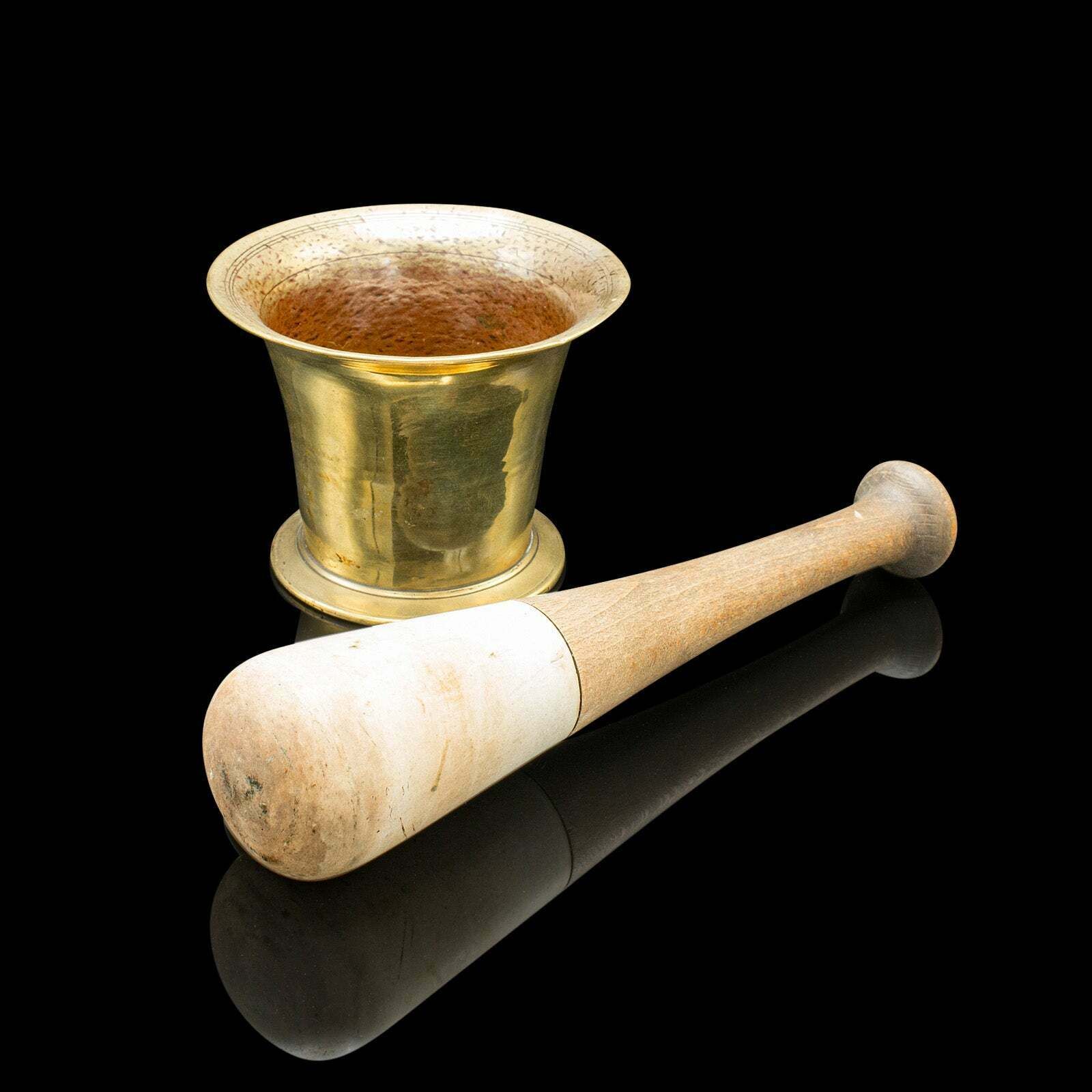 Antique Chemist's Mortar & Pestle, French Bronze Apothecary Aid, Victorian, 1900 photo furniture