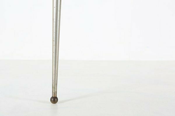Mid Century Modern Tripod Coffee Table With Marble Print Top, 1960s photo vinterior