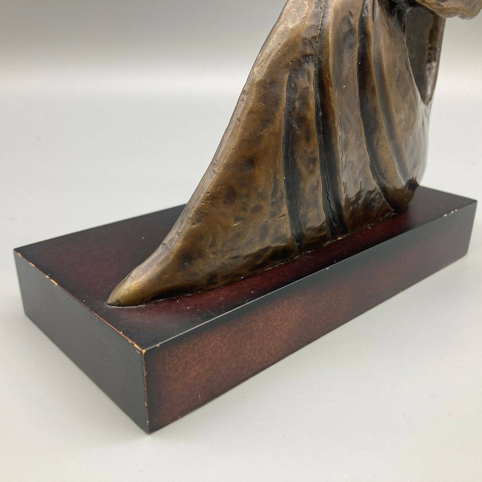 Bernard Kim 'Mother And Child' Modernist Bronze Sculpture By Bronzart USA photo vinterior