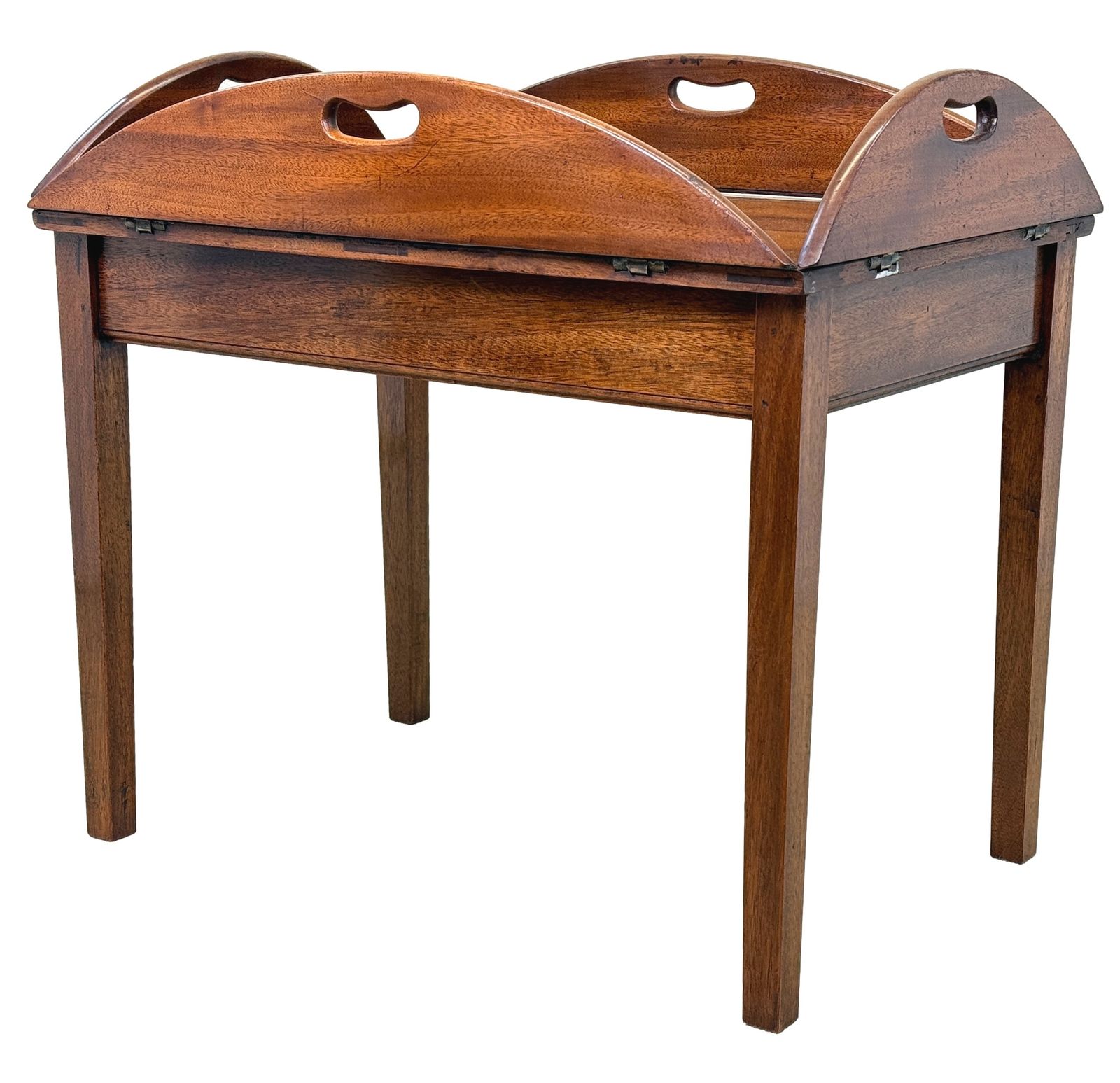Georgian Mahogany Oval Butlers Tray On Stand (England, Circa 1800) photo 2100.0