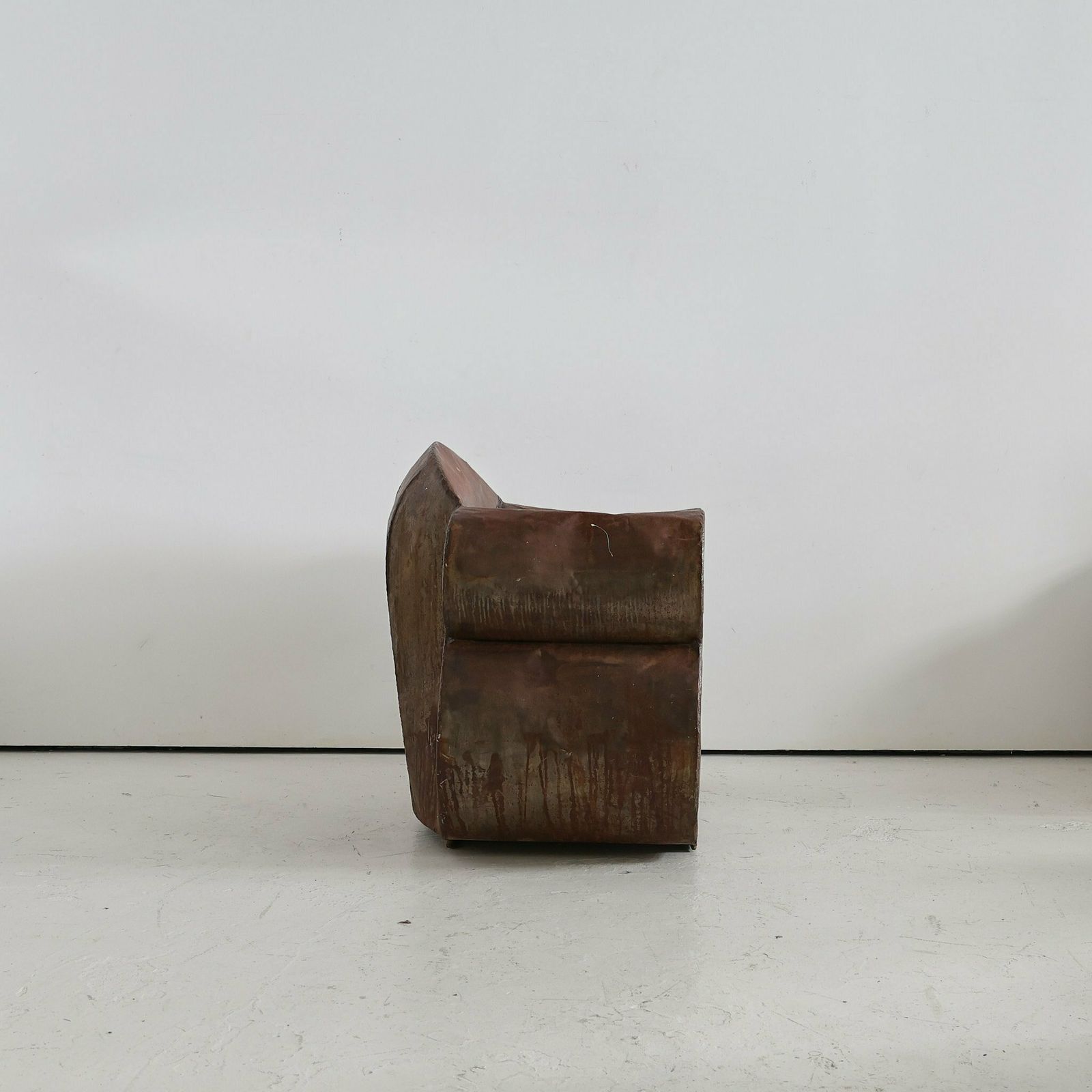 Sculptural 1970s Oversized Metal Club Chair photo Furniture