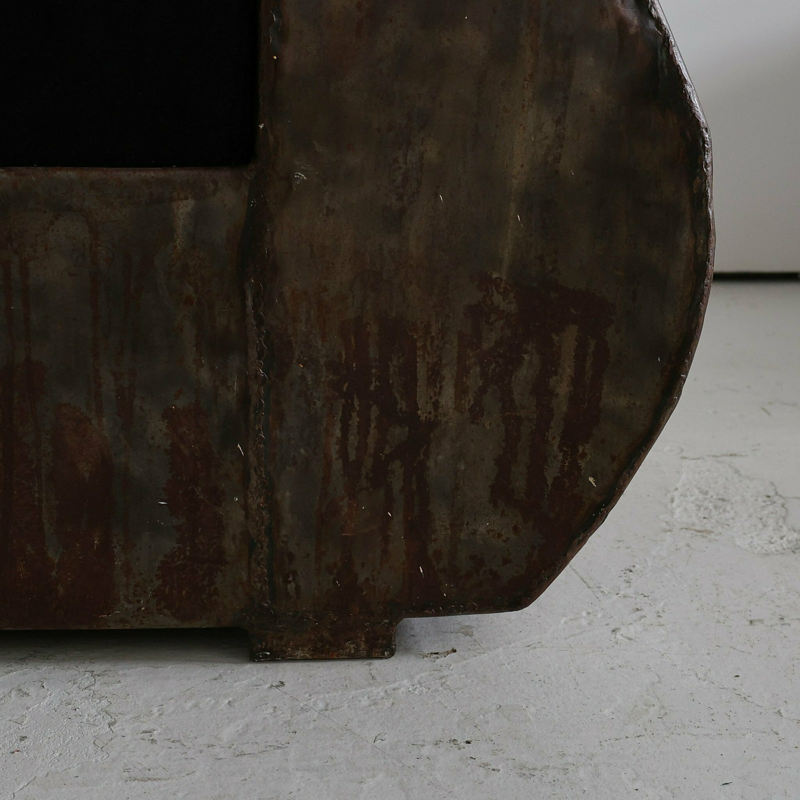 photo buy Sculptural 1970s Oversized Metal Club Chair