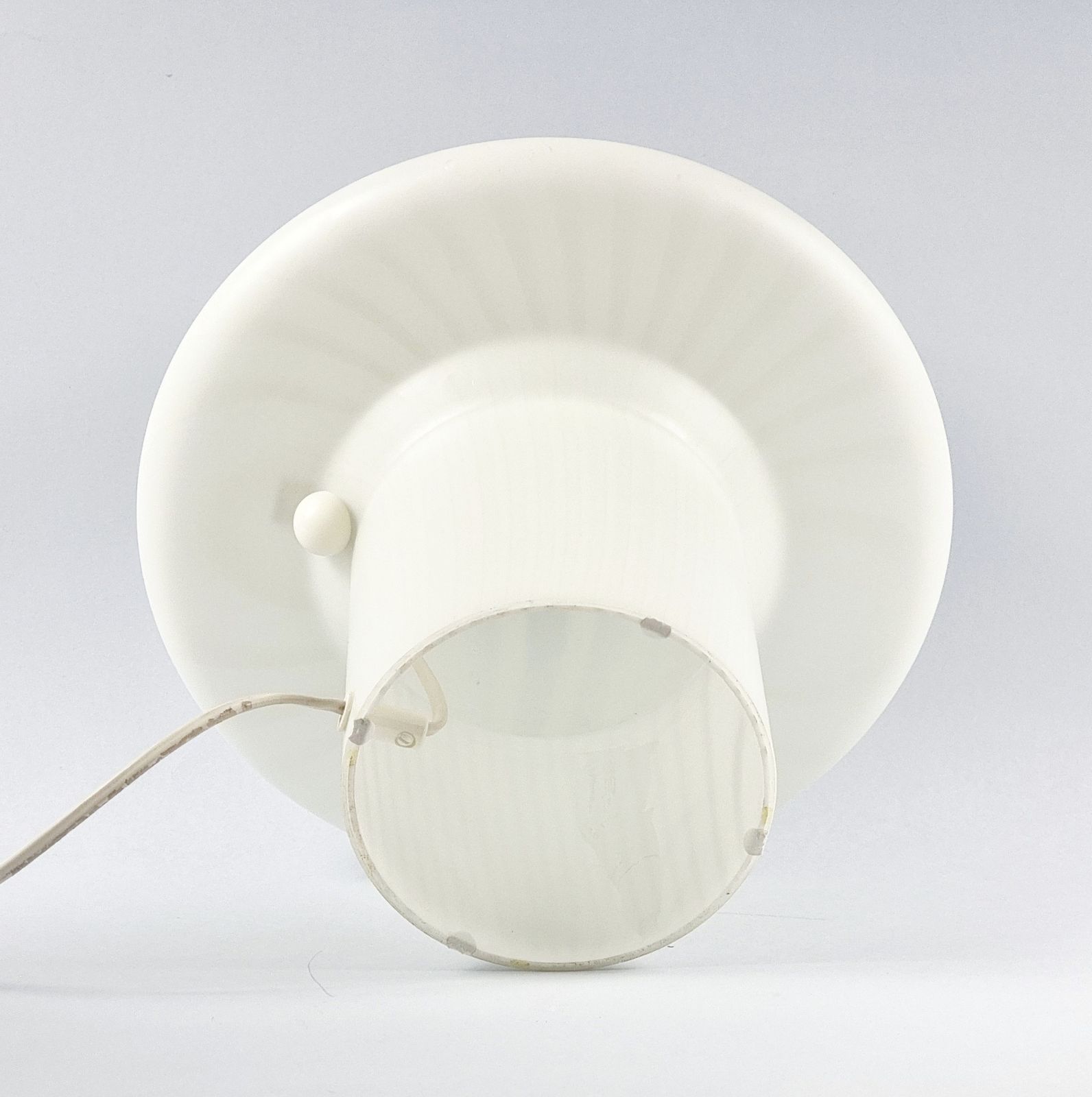 photo furniture Large Mid Century Space Age Glass Mushroom Table Lamp From Peill & Putzler, Germany, 1970s