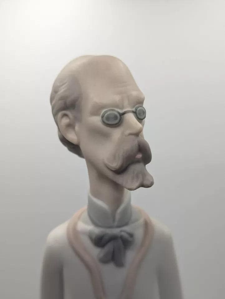 Early Lladro Porcelain Doctor Figurine Rare Matte Finish photo furniture