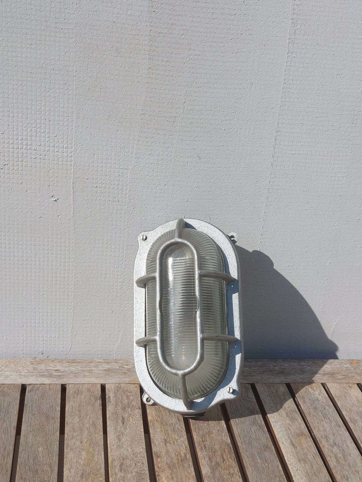 Vintage Industrial Wall Lamp /''Ship's Lamp'' /Vintage Industrial Lighting / Mid Century Industrial Lamp / Outdoor Light / Industrial / 60's
