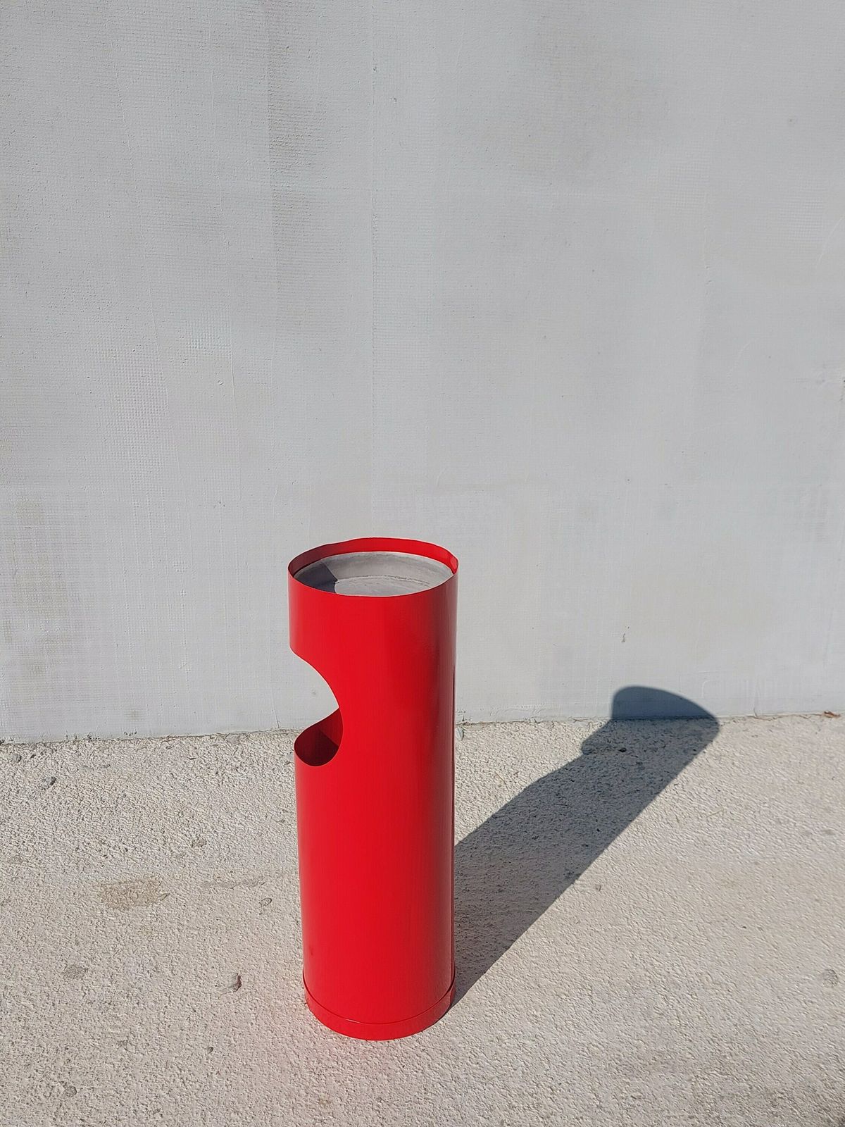Retro Standing Ashtray/Standing Ashtray With Trash Can/Retro Metal Ashtray / Mcm Bar,Bistro,Restaurant Standing Ashtray With Trash Can/70's photo 198.0