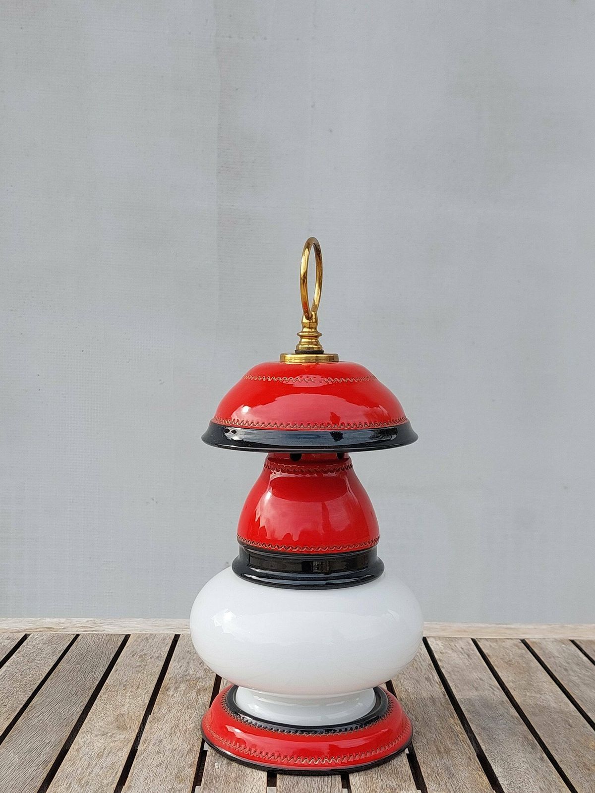 Retro Table Lamp / Space Age Table Lamp / Pop Art Table Lamp /Mid Century Table Lamp / Retro Glass Table Lamp / Ex Yogoslavia / 70's photo for sale