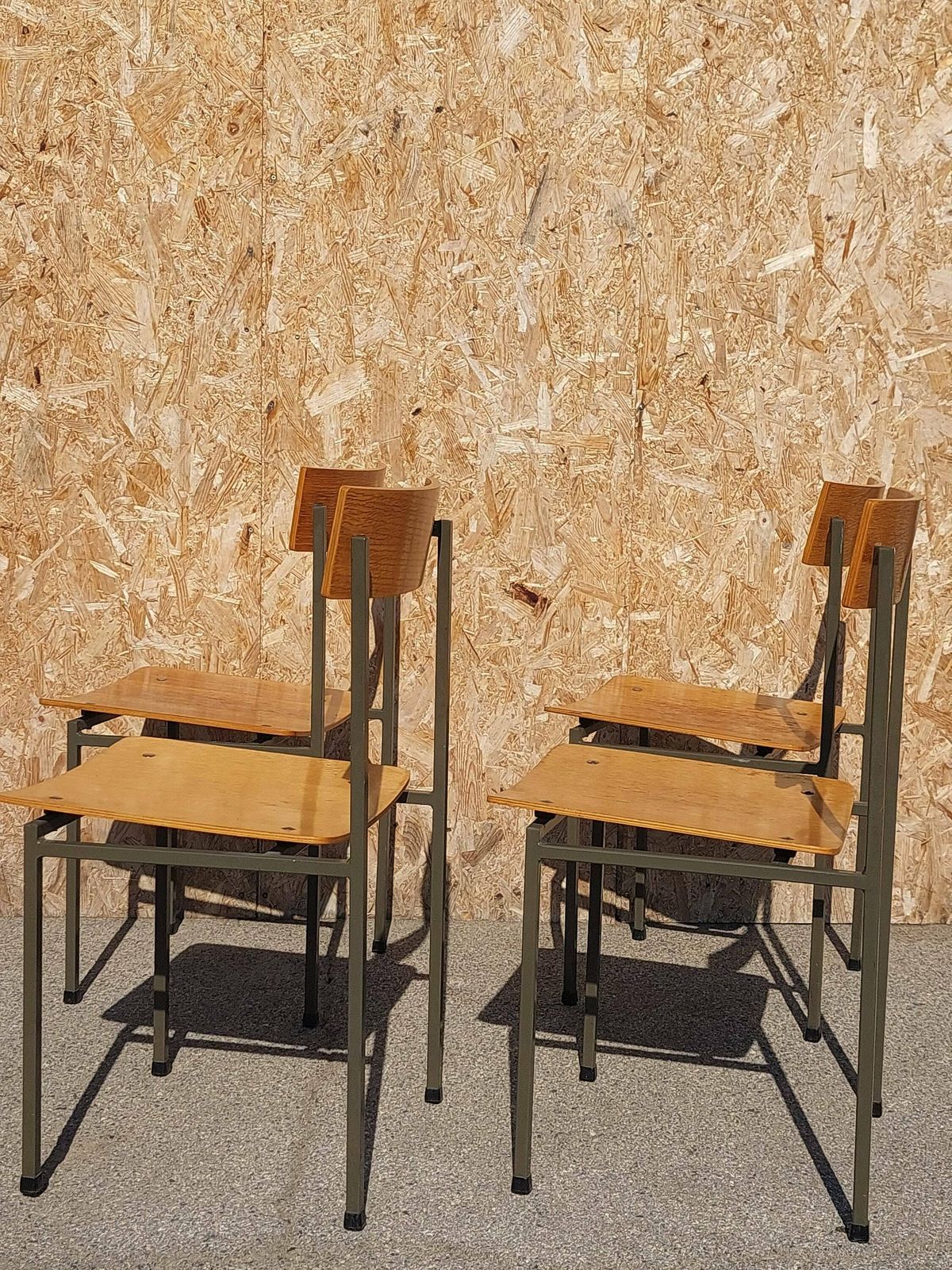 photo for sale 1 Of 4 Vintage Industrial Wooden Chairs/Stol Kamnik/Designer Chair/Vintage School Chair/Office Chair/Industrial Chair/ Bisto Chair/ 1970's