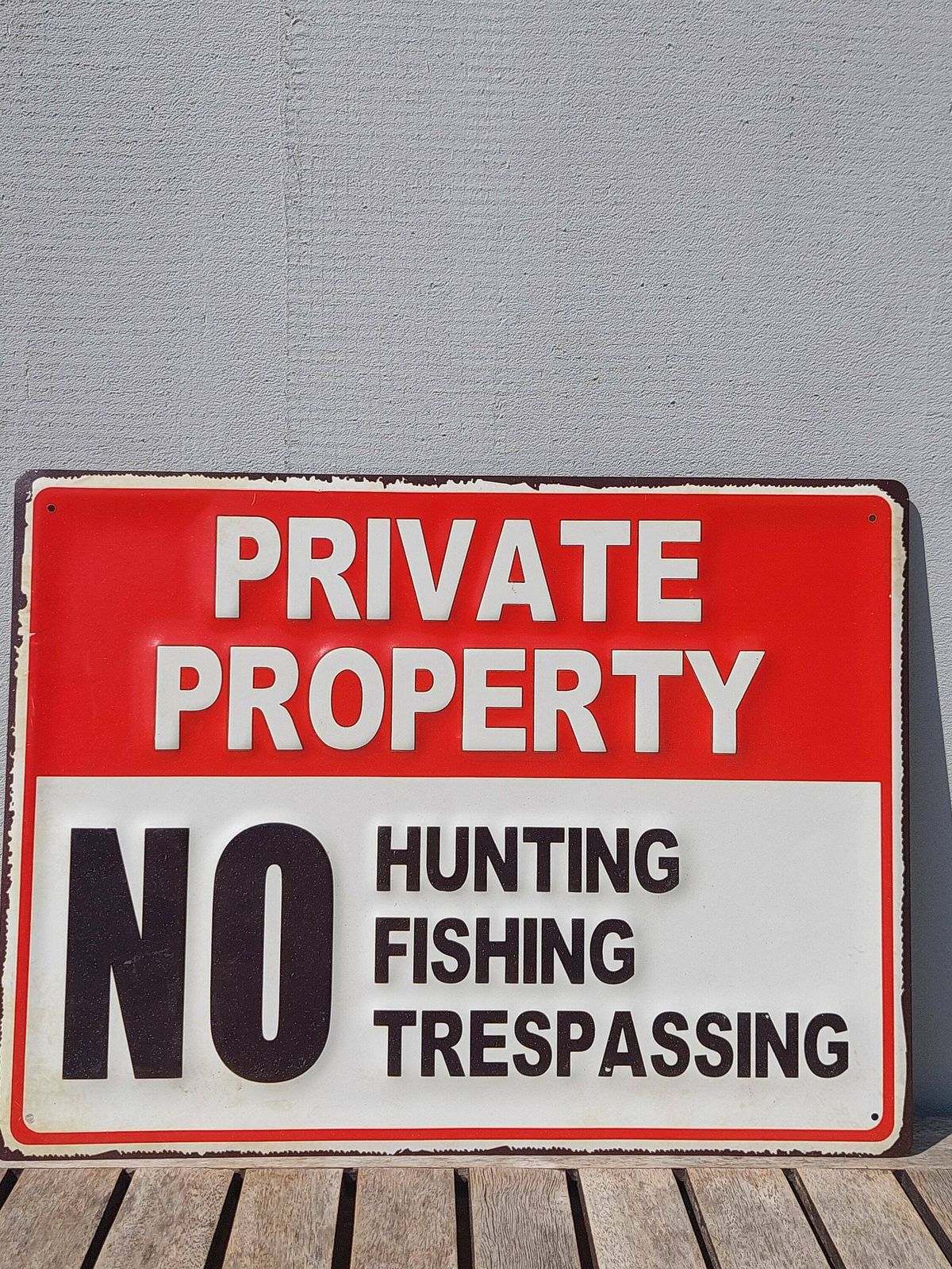 Vintage Look Warning Sign / Warning Sign / Special Warning Sign / Property Sign / Warning Property Sign / Private Property Sign / 2000's photo furniture