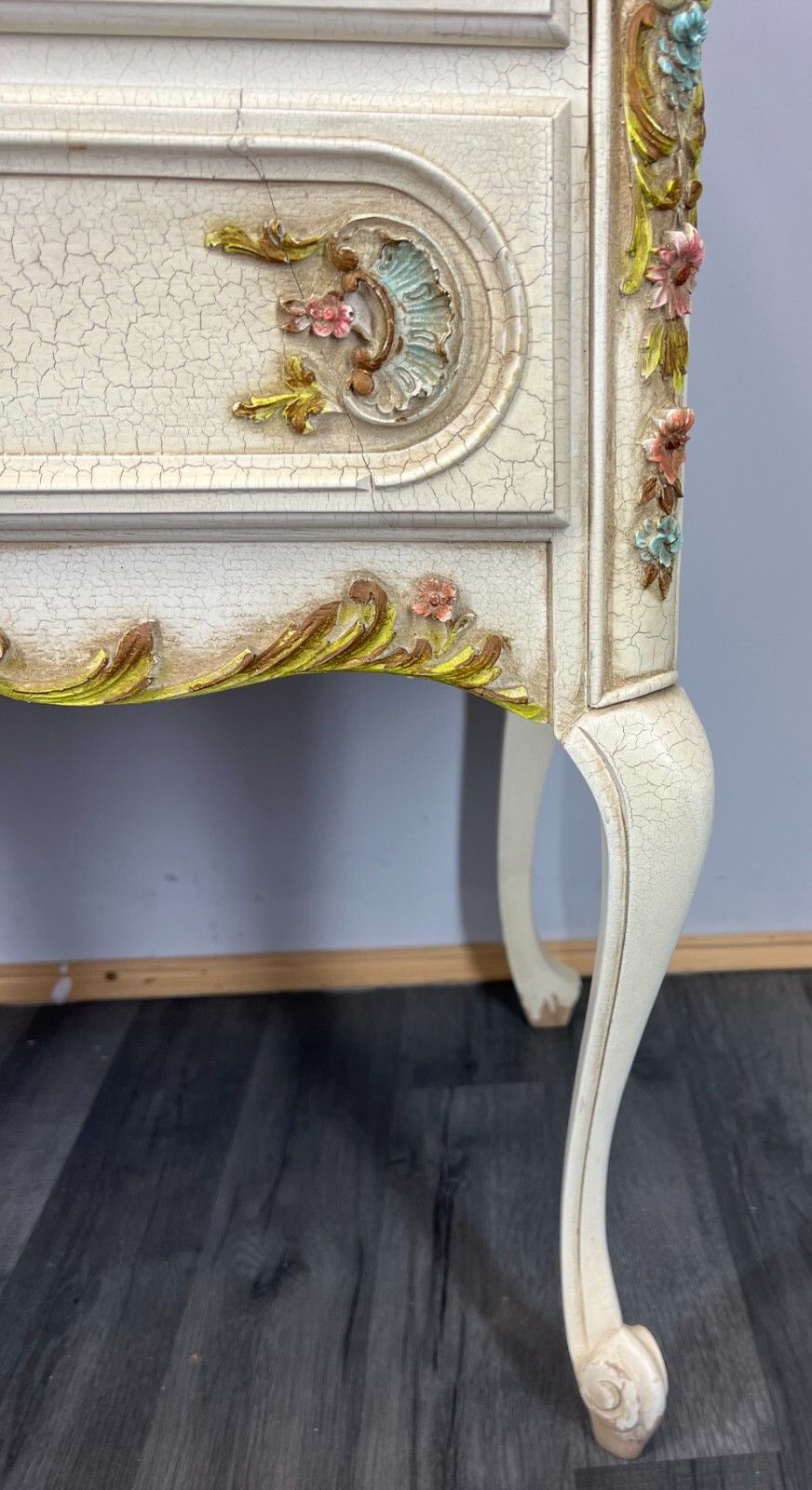 Shabby Chic French Louis XIV Chest Of Drawers Sideboard Cabinet Storage Lot 3467 photo buy
