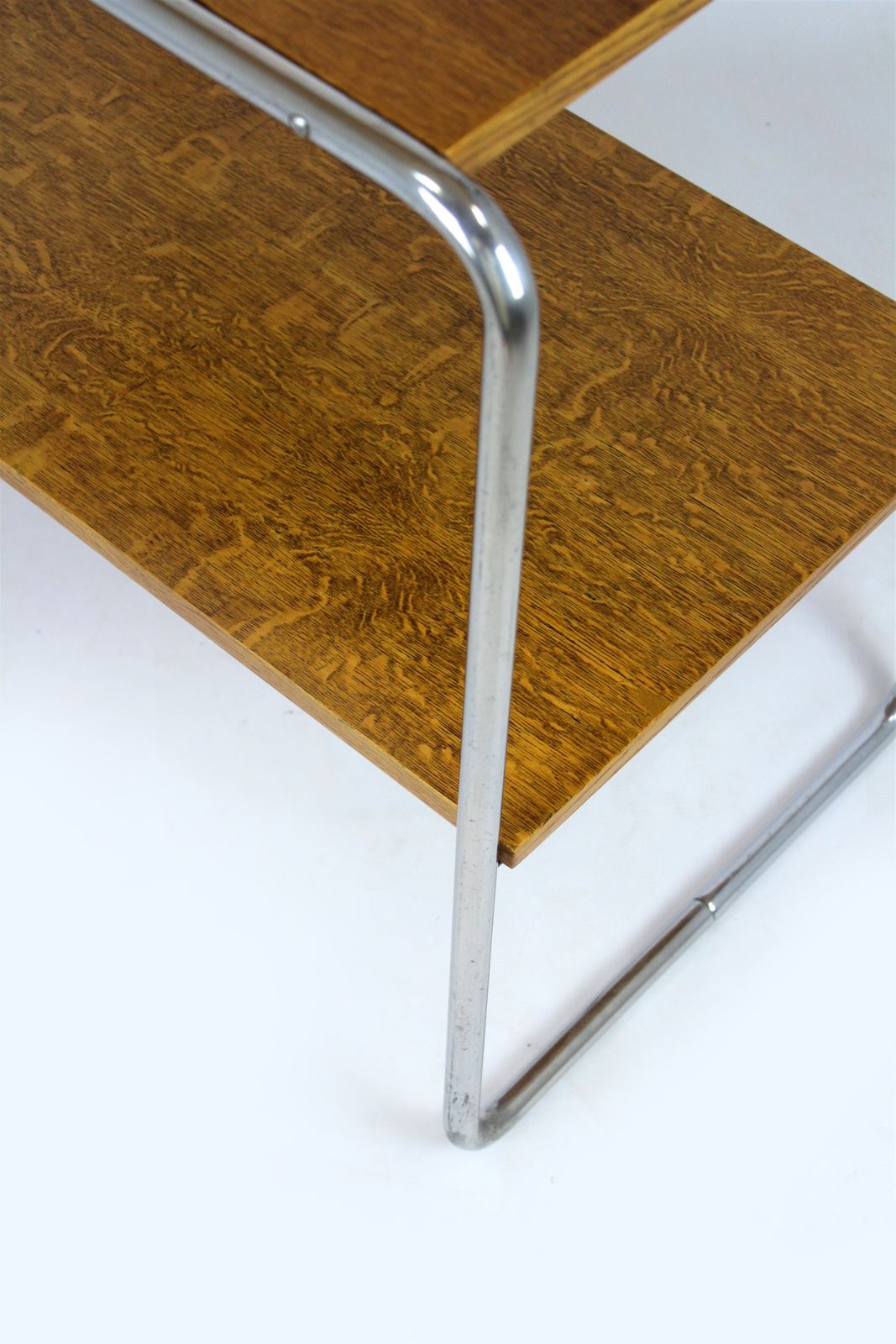 Restored B12 Side Table By Marcel Breuer, 1940s photo vintage
