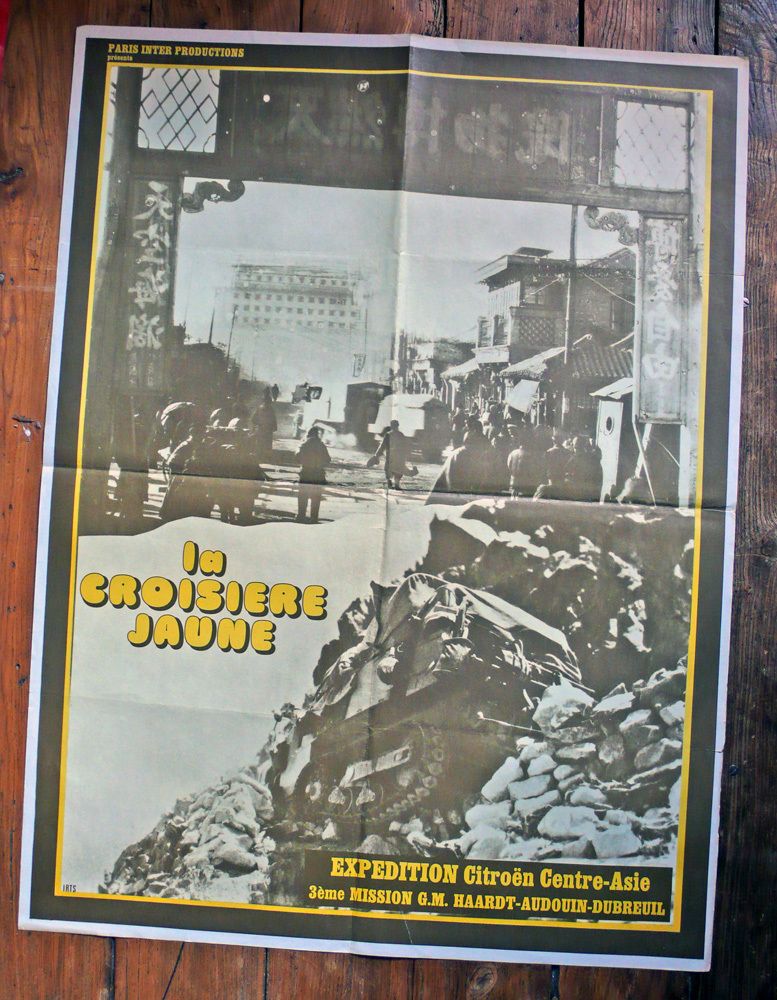 Croisiere Jaune (La), Citroen Kegresse, French Movie Poster 1972 photo furniture