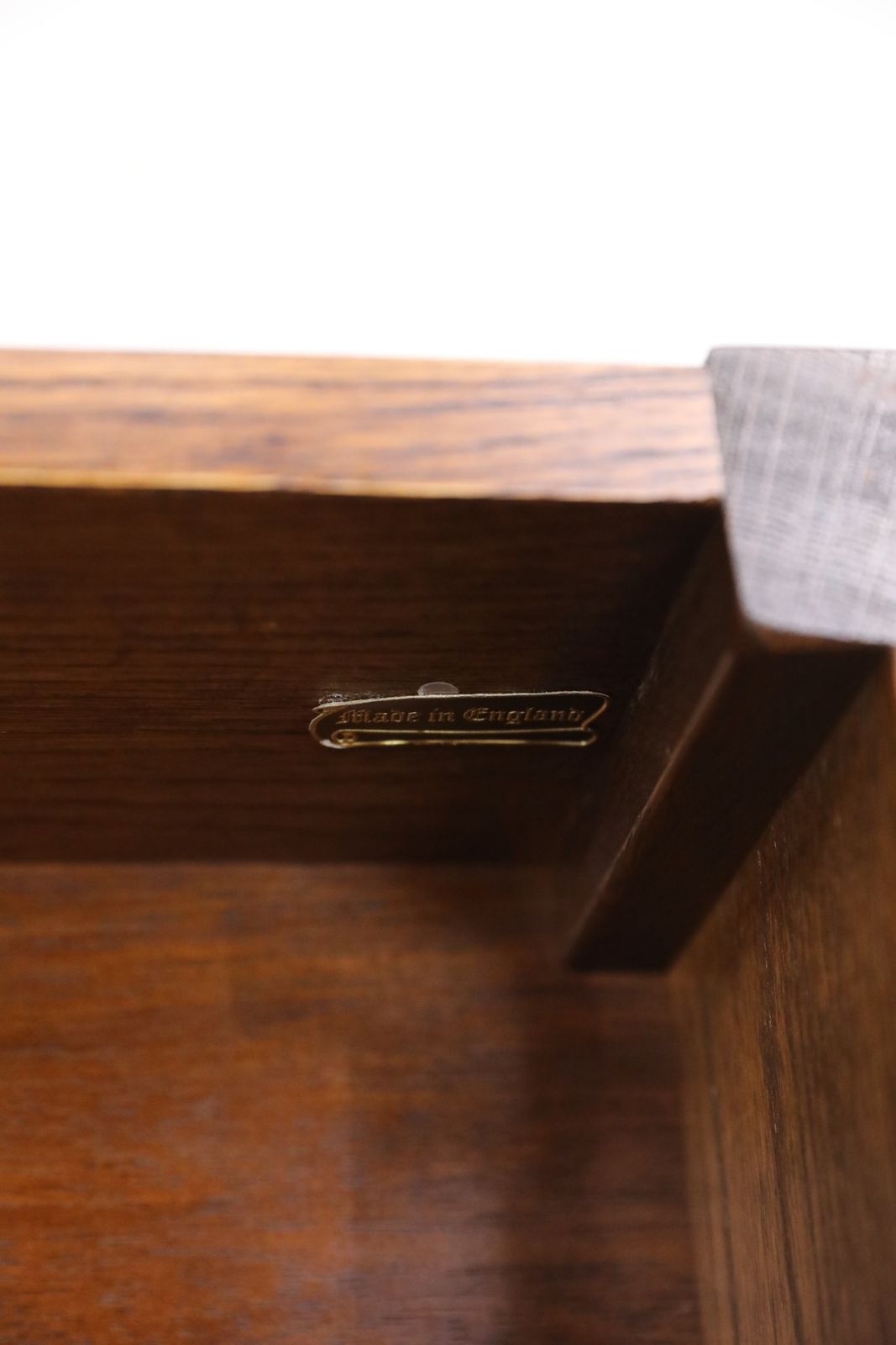 photo vinterior Old Charm Oak Slipper Box Footstool Joint Tudor Brown Finish Free Delivery