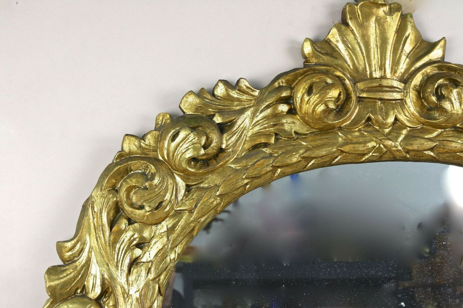 19th Century Oval Gilt Florentine Mirror, Original , At Ca. 1810 photo furniture