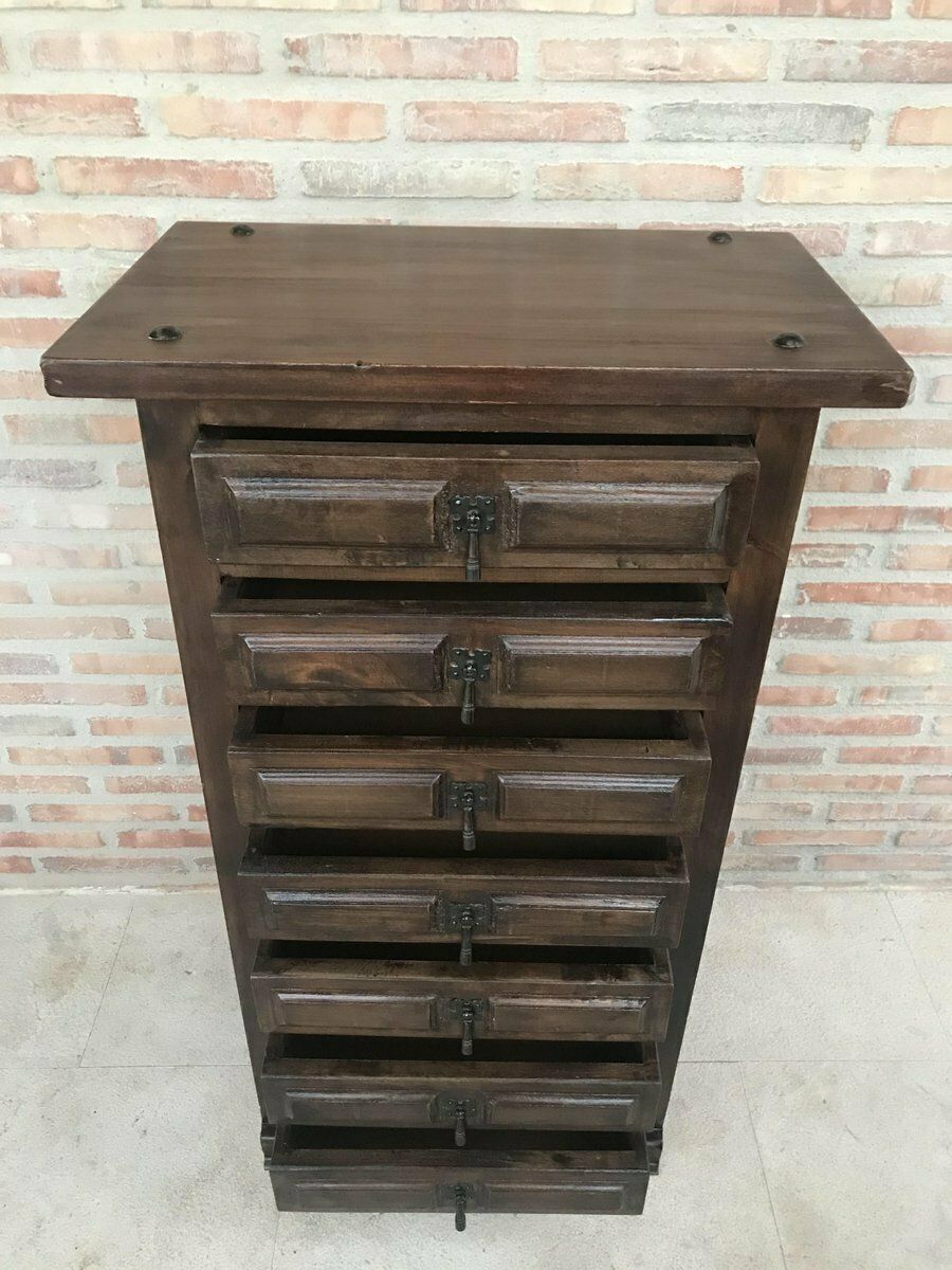 photo furniture Antique Spanish Carved Walnut Tuscan Sifonier