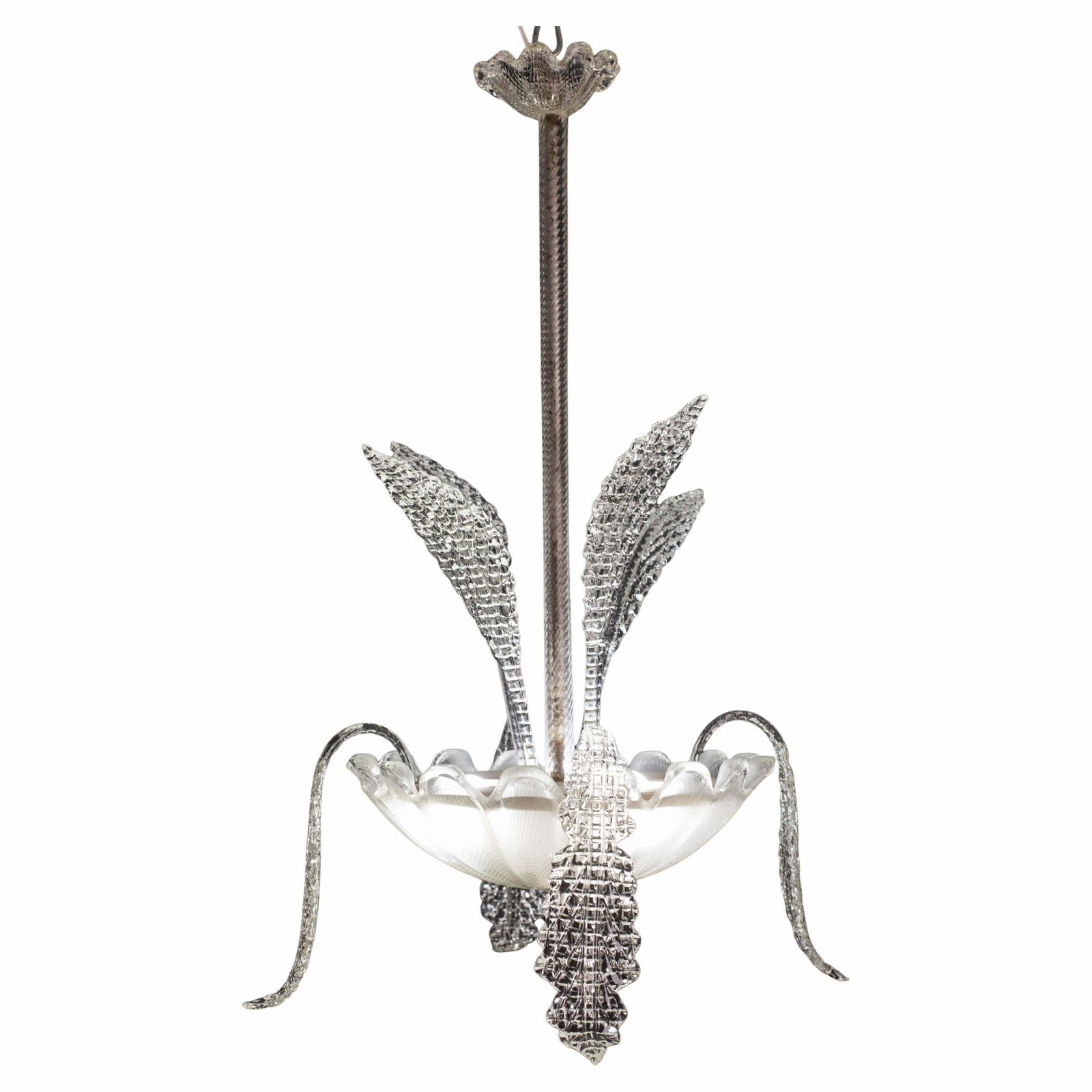 Elegant Art Decò Murano Glass Leaves, 1950s