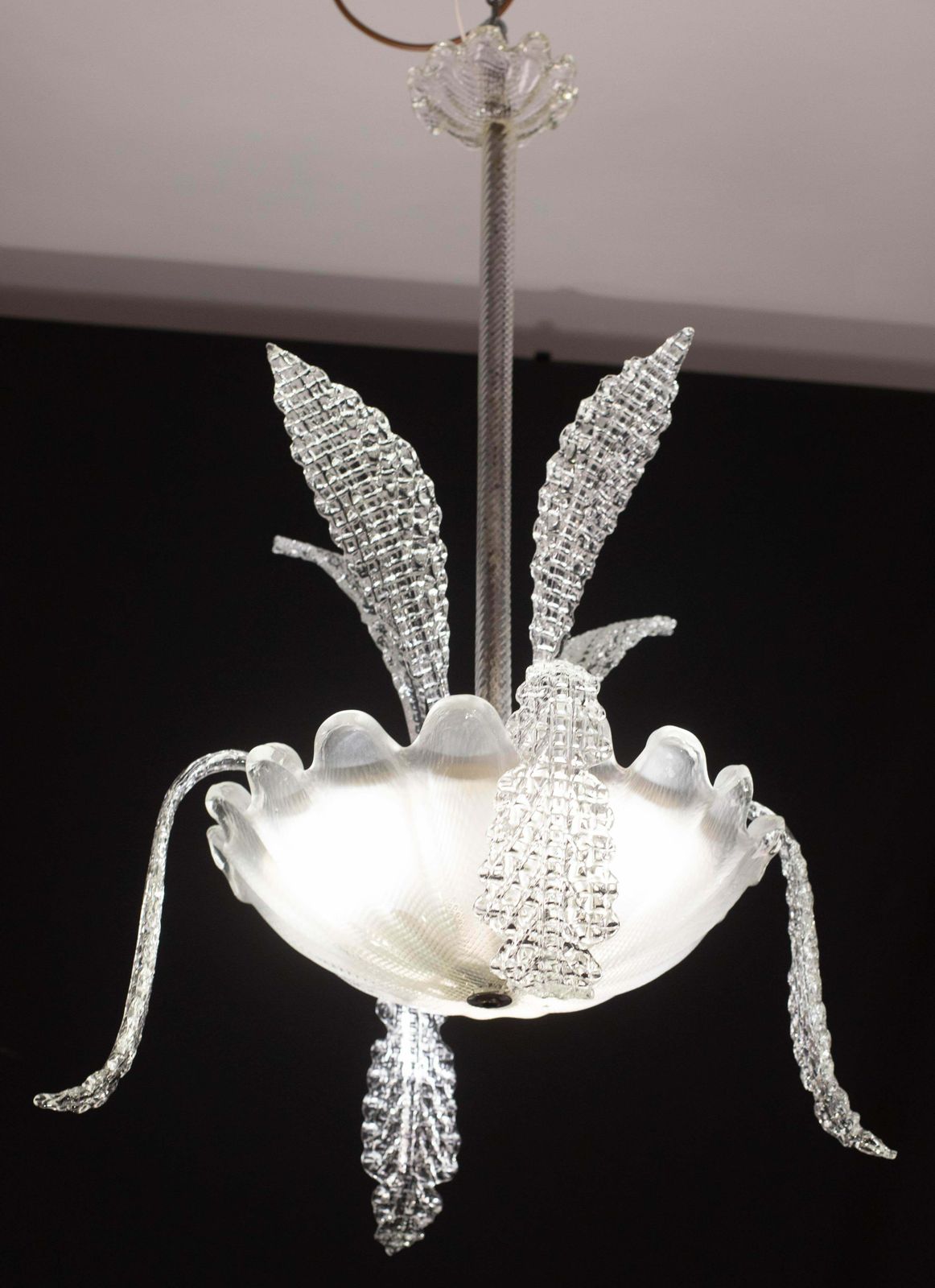 Elegant Art Decò Murano Glass Leaves, 1950s photo buy