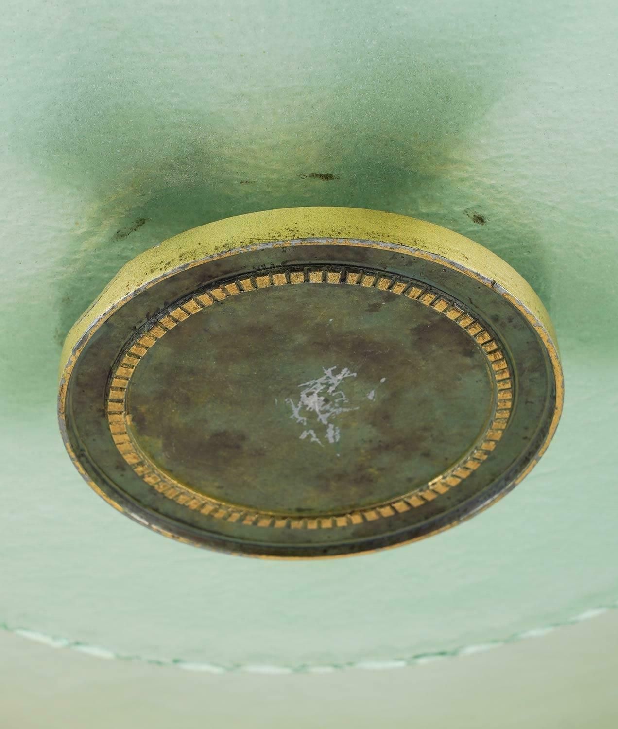 Swedish Grace Pendant In Glass And Patinated Brass photo 4323.0