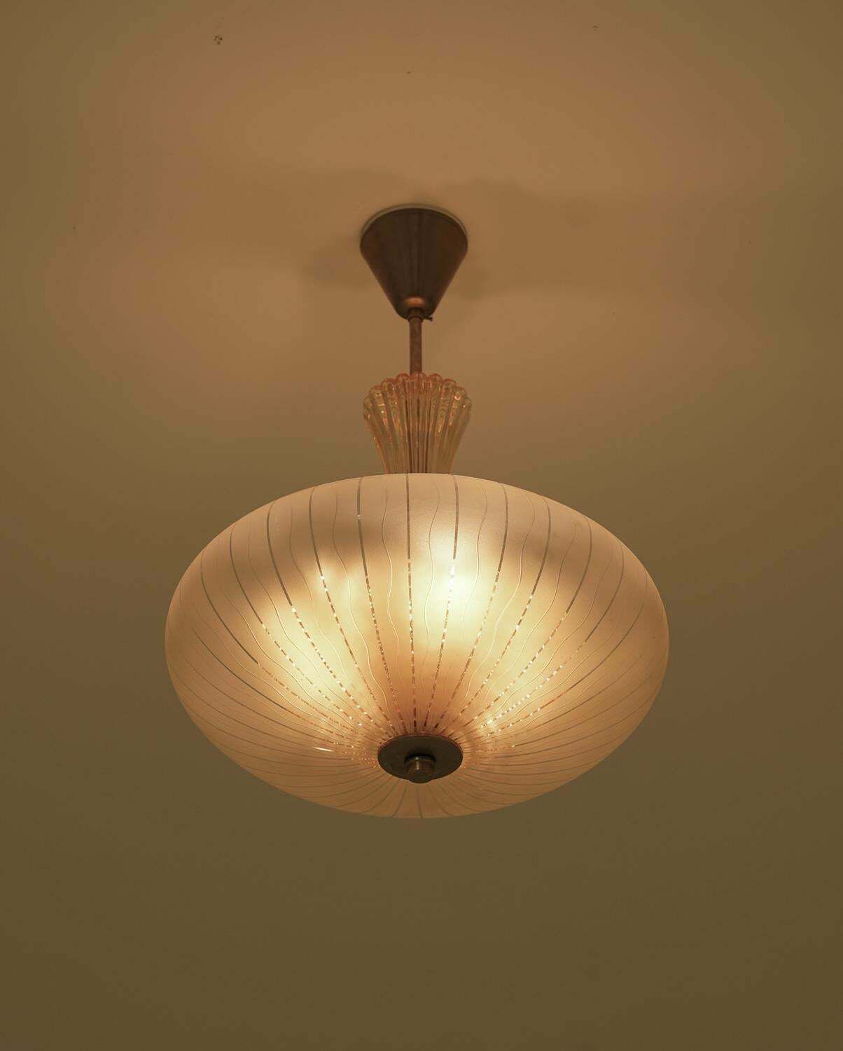 Scandinavian Glass Pendant By Orrefors, Sweden photo buy