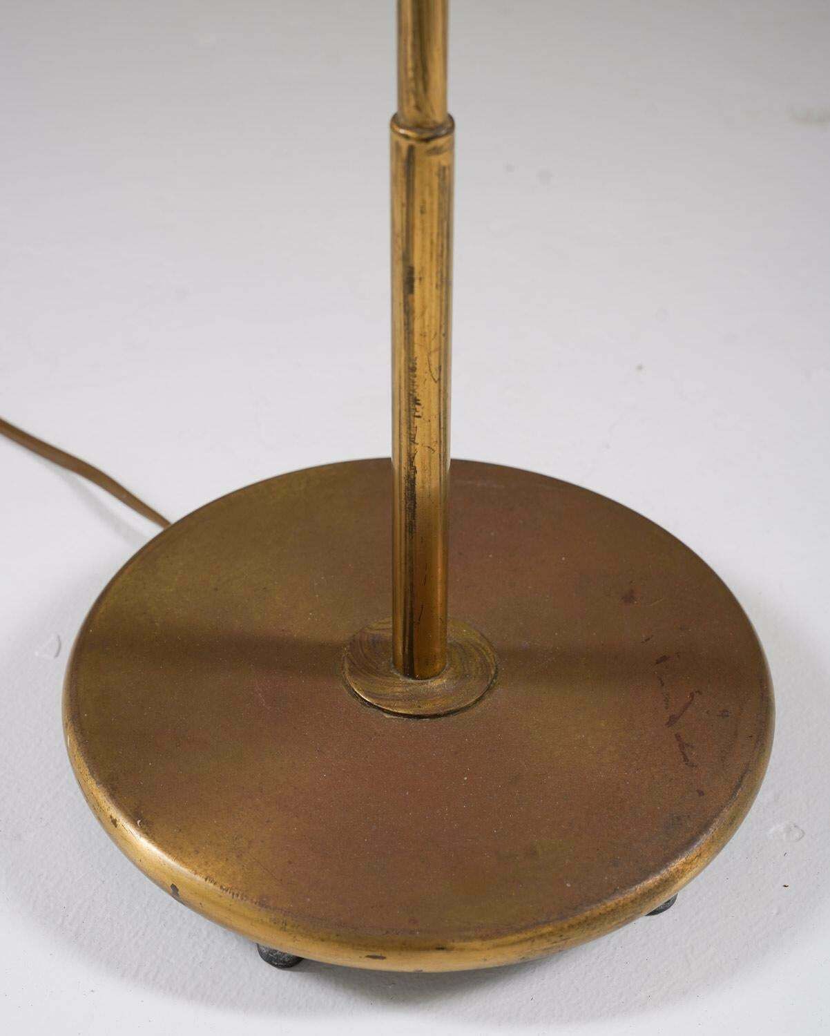 Swedish Mid Century Floor Lamp In Brass By Nordiska Kompaniet photo 2248.0