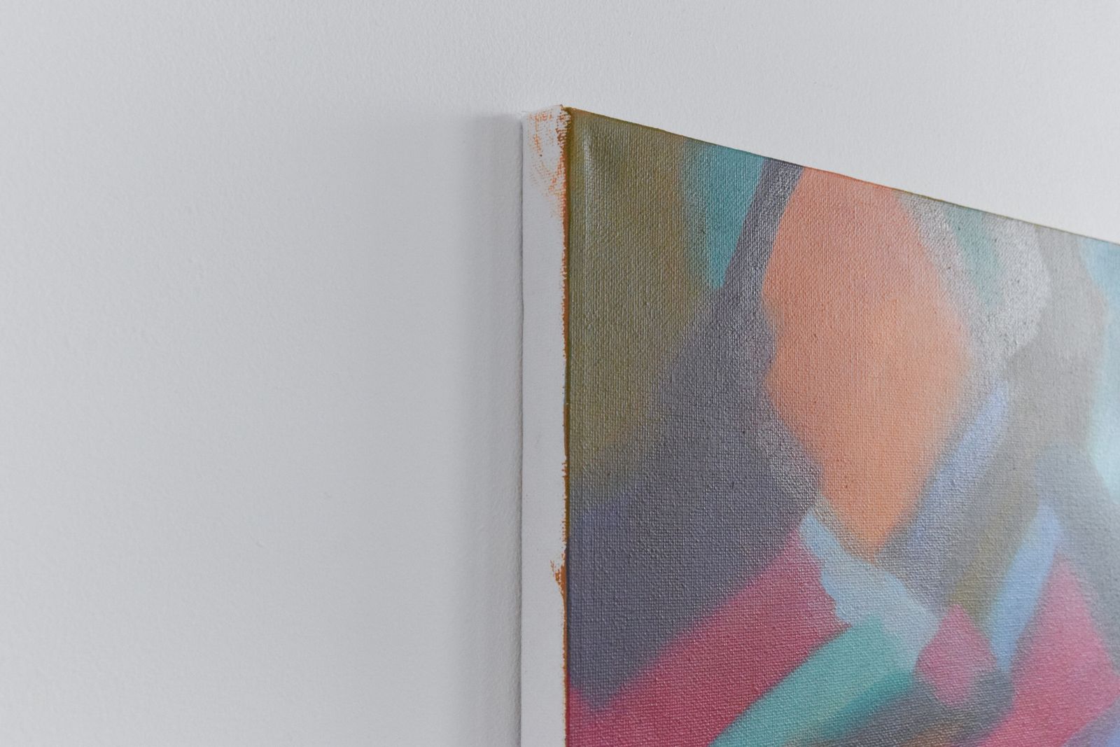 Contemporary Original Small Abstract Acrylic On Canvas Painting By Jim Ridout photo furniture