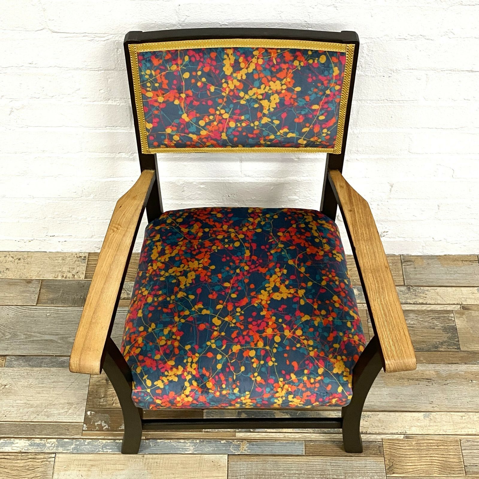 Mid Century Childs Armchair In Clarissa Hulse Velvet photo furniture