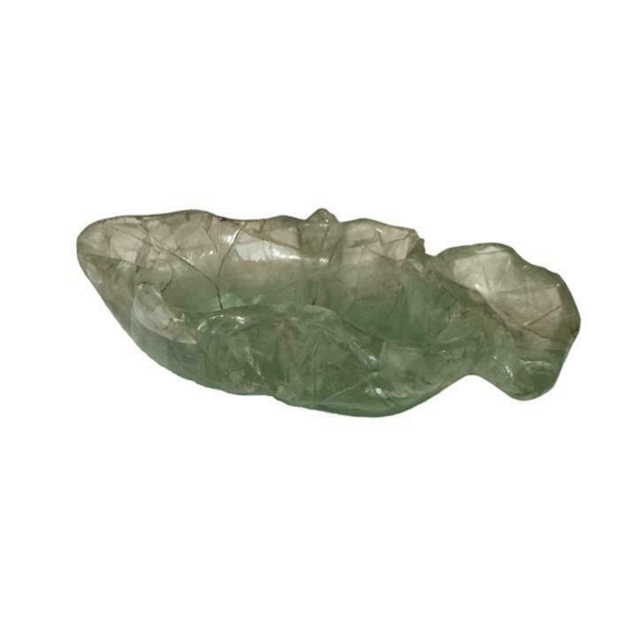 A 19th Century Carved Fluorite Brush Washer Of Lotus Form photo furniture
