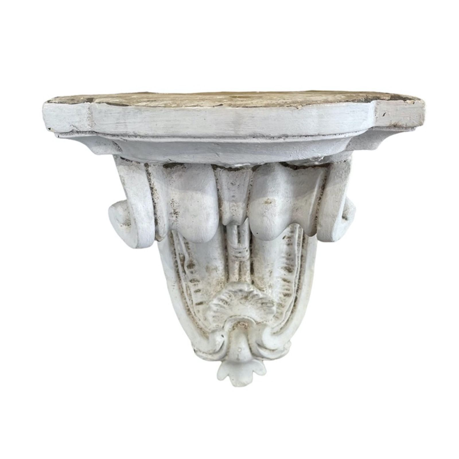 Pair Of Large 19th Century French Plaster Wall Brackets photo for sale