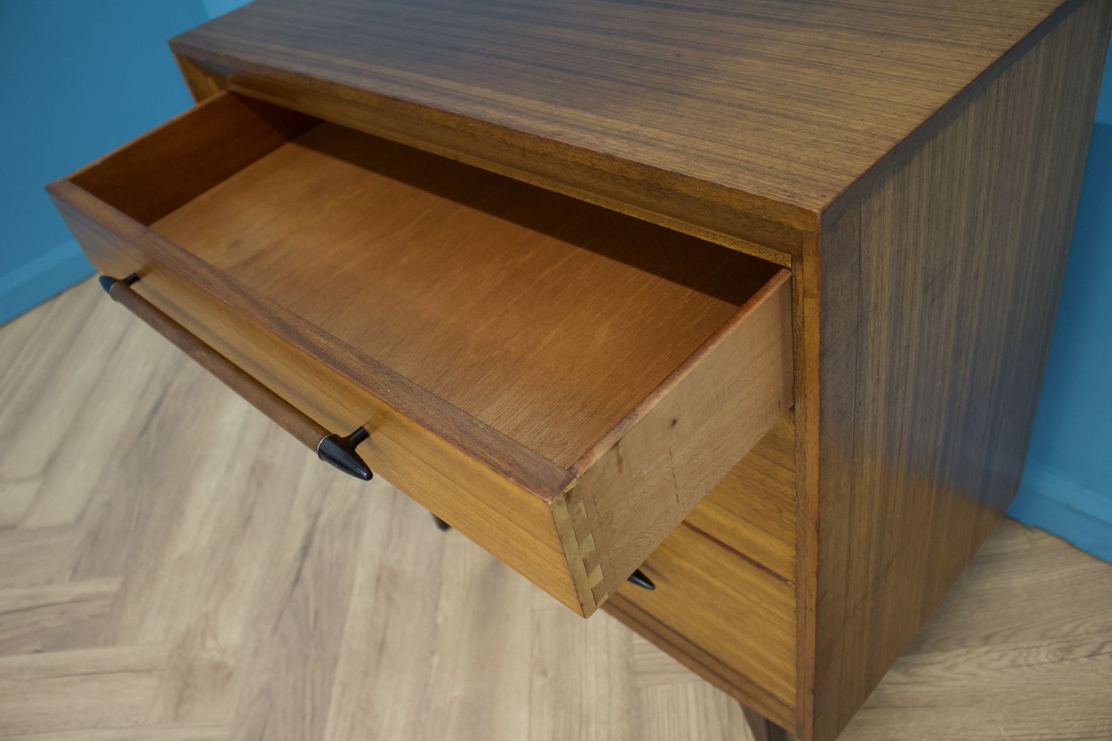 Mid Century Retro Teak Chest Of Drawers From Lebus photo Furniture