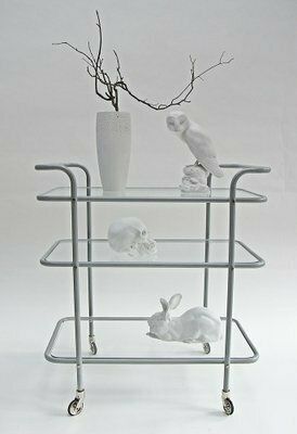Ever Ready Bar Trolley In Powder Coat And Glass By Gunter Lambert