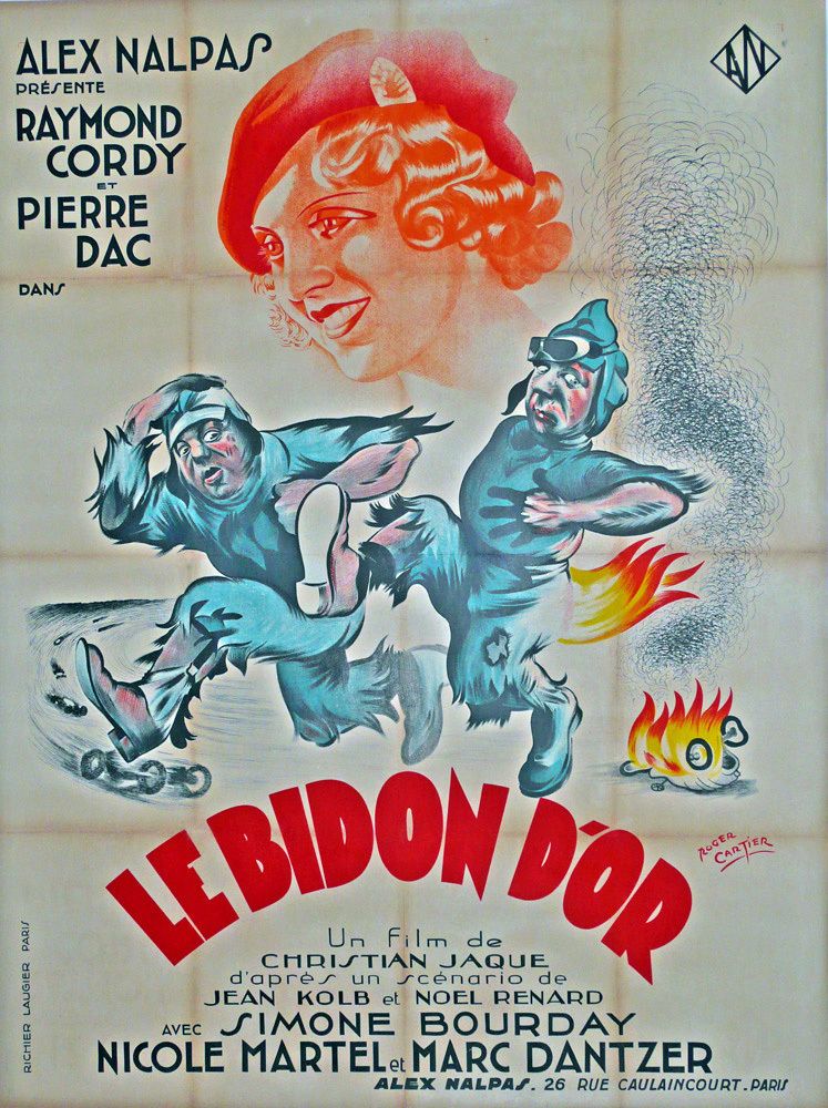Bidon D’or , France 1932, Original Motor Racing Comedy Poster