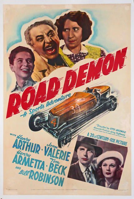 Road Demon, Duesenberg, Original Us One Sheet, 1938