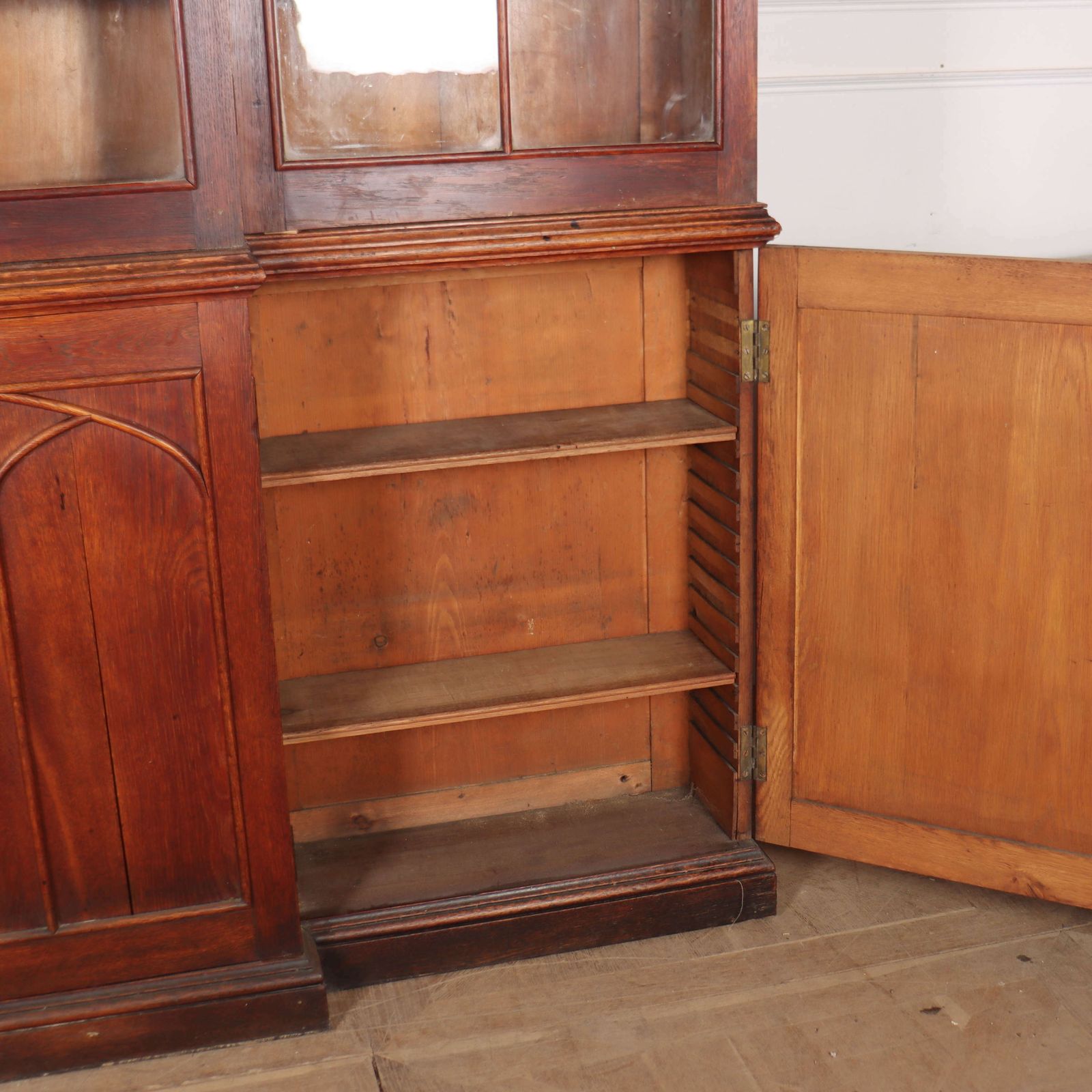 photo for sale Early 19th Century English Country House Gothic Bookcase