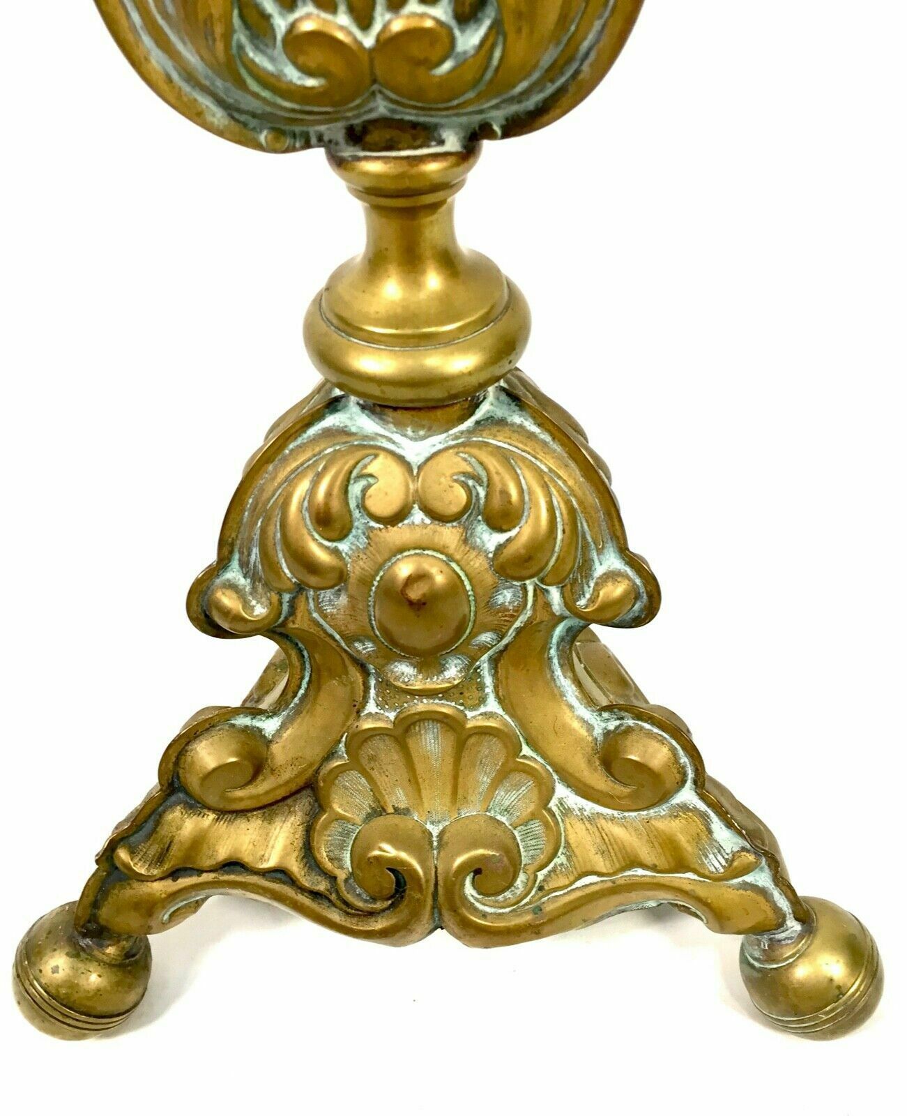 Antique Large Floor Standing Brass Jardiniere / Plant Pot / Planter C.1900 photo buy