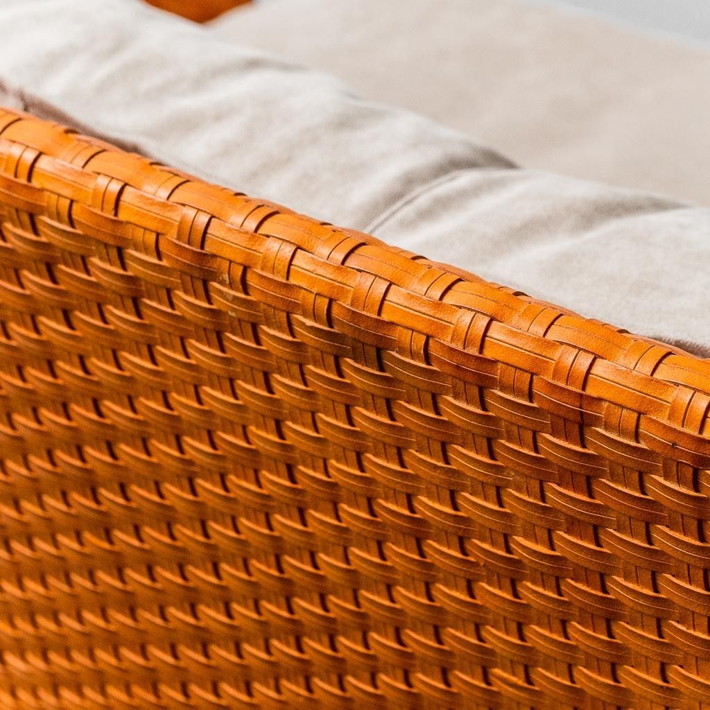 2 Seater Woven Sofa By Tito Angoli 90s Vintage Modern Antiques photo 1265.0