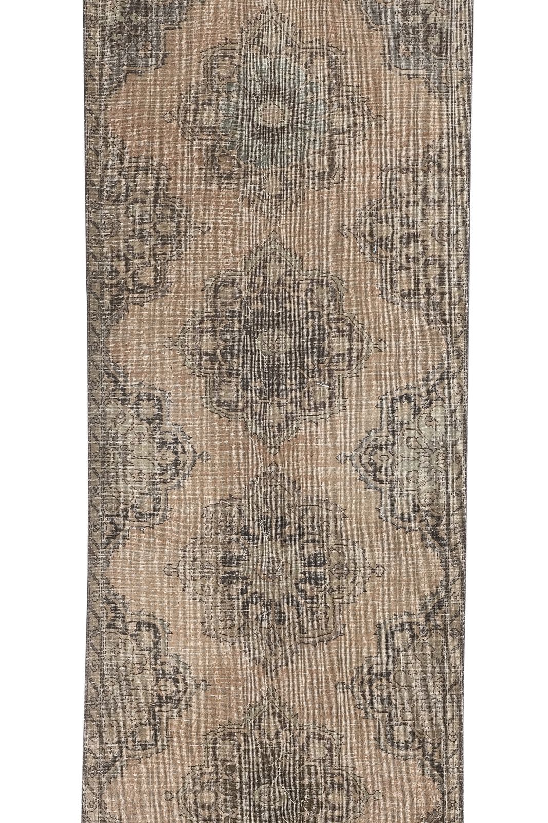 Textiles 1960s Anatolian Turkish Hand Knotted Runner 3'7' X 12'5'' photo