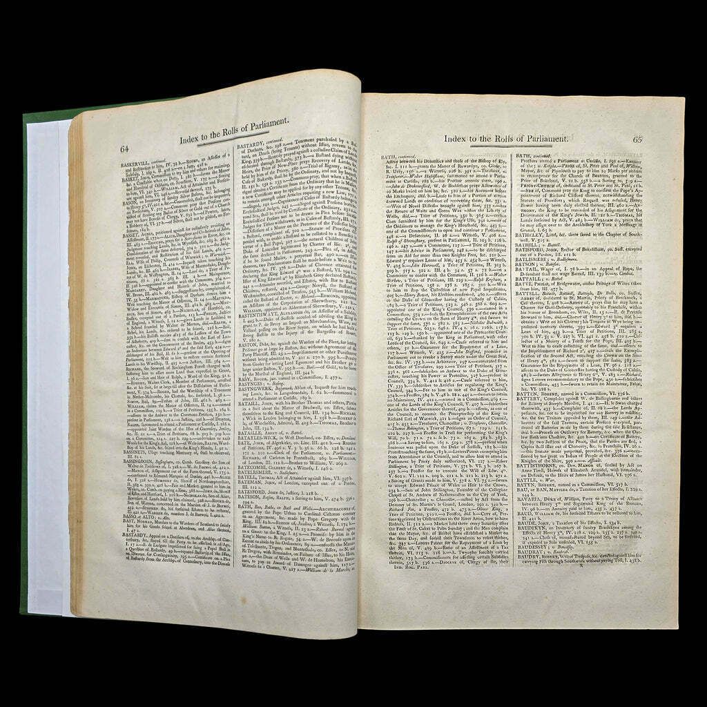 Large Antique Reference Book, Index, Rolls Of Parliament, English, William IV photo 295.0