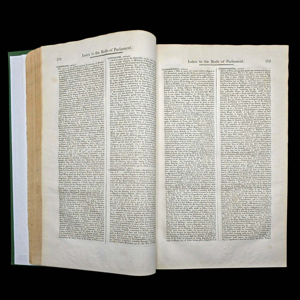 Large Antique Reference Book, Index, Rolls Of Parliament, English, William IV photo vinterior