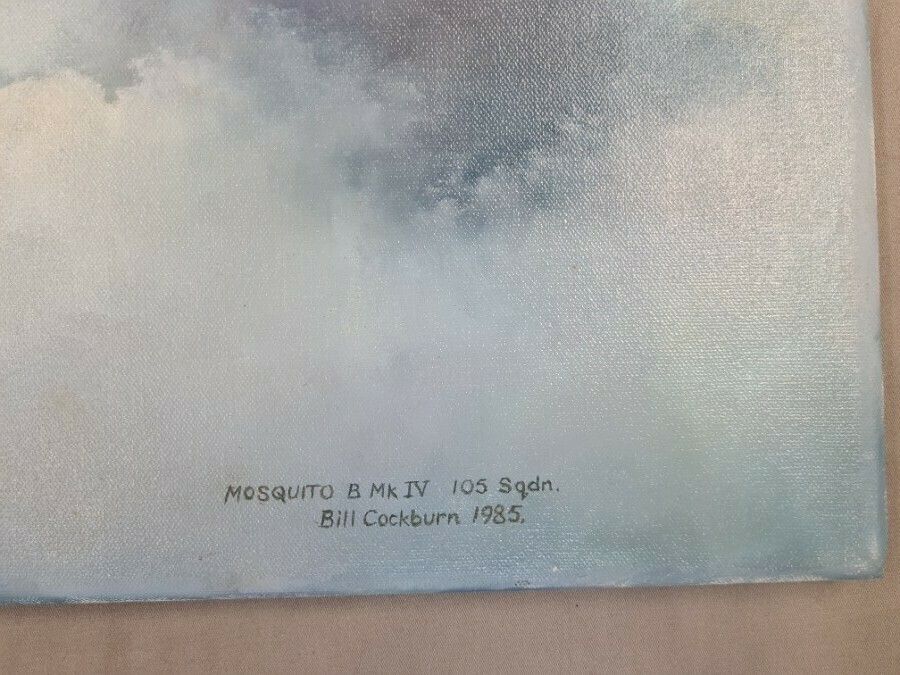 Painting Of A Mosquito Fighter By Bill Cockburn photo furniture