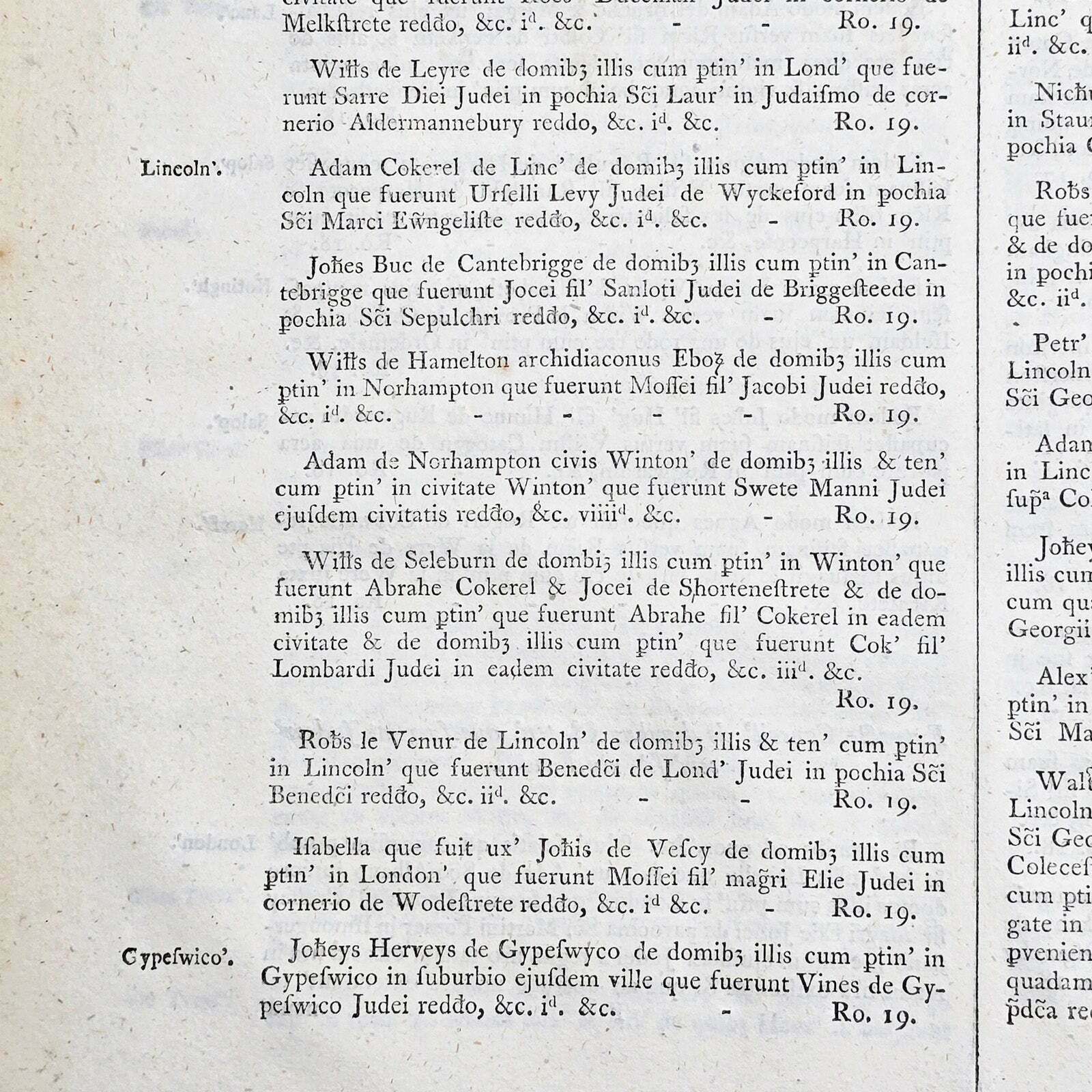 2 Vols Antique Reference Book Set, Rotulorum Originalium, Public Records, Latin photo 285.0