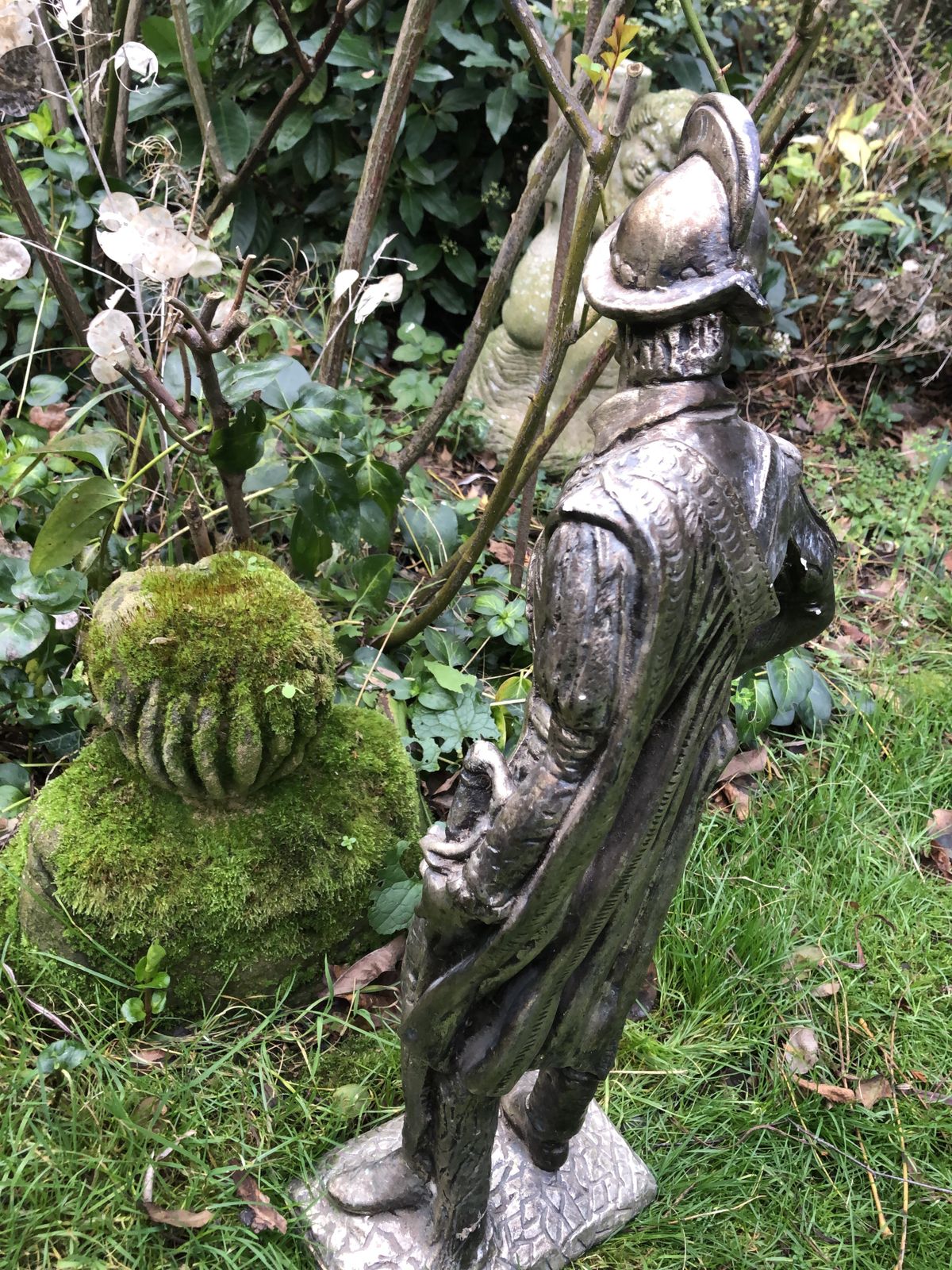 Large Spelter Statue Of A Spanish Conquistador In Full Uniform photo Art