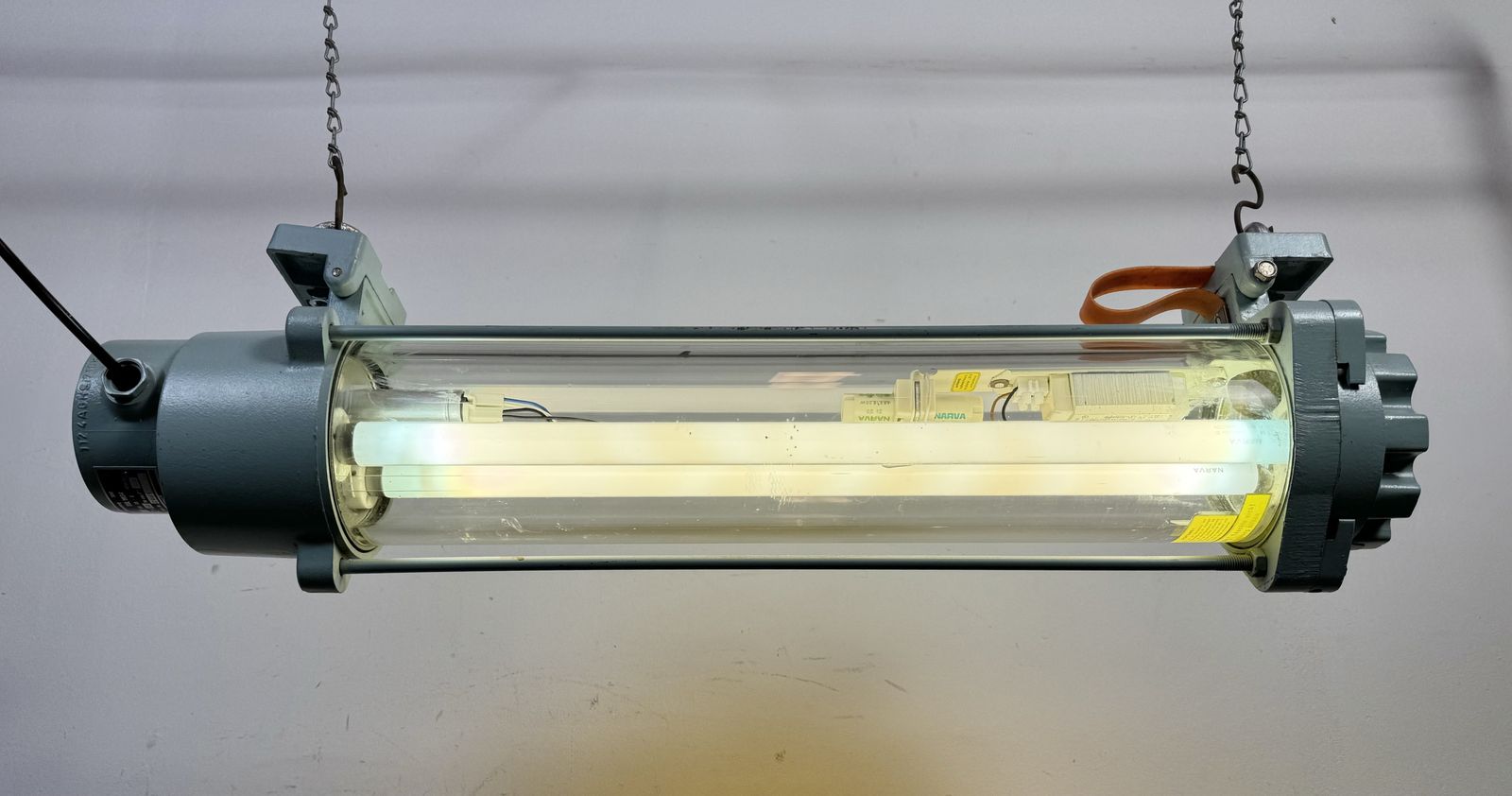photo buy Industrial East German Fluorescent Tube Light From Leuchtenbau Wittenberg, 1980s
