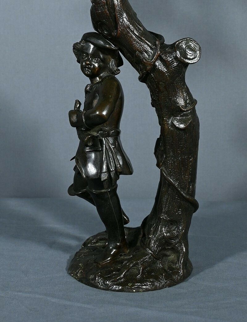 photo furniture Candelabra In Patinated Bronze – Late 19th Century