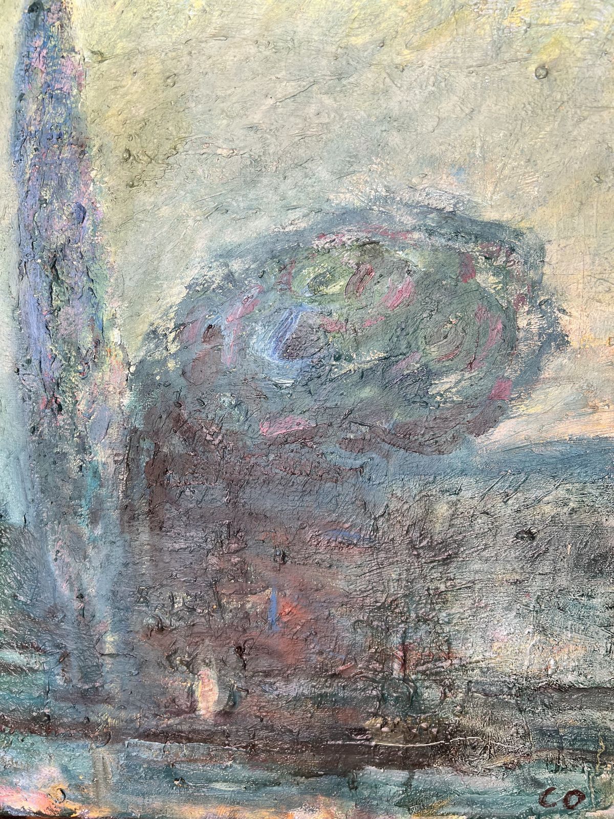 Stormy Night, Oil On Canvas Landscape Painting photo 259.0