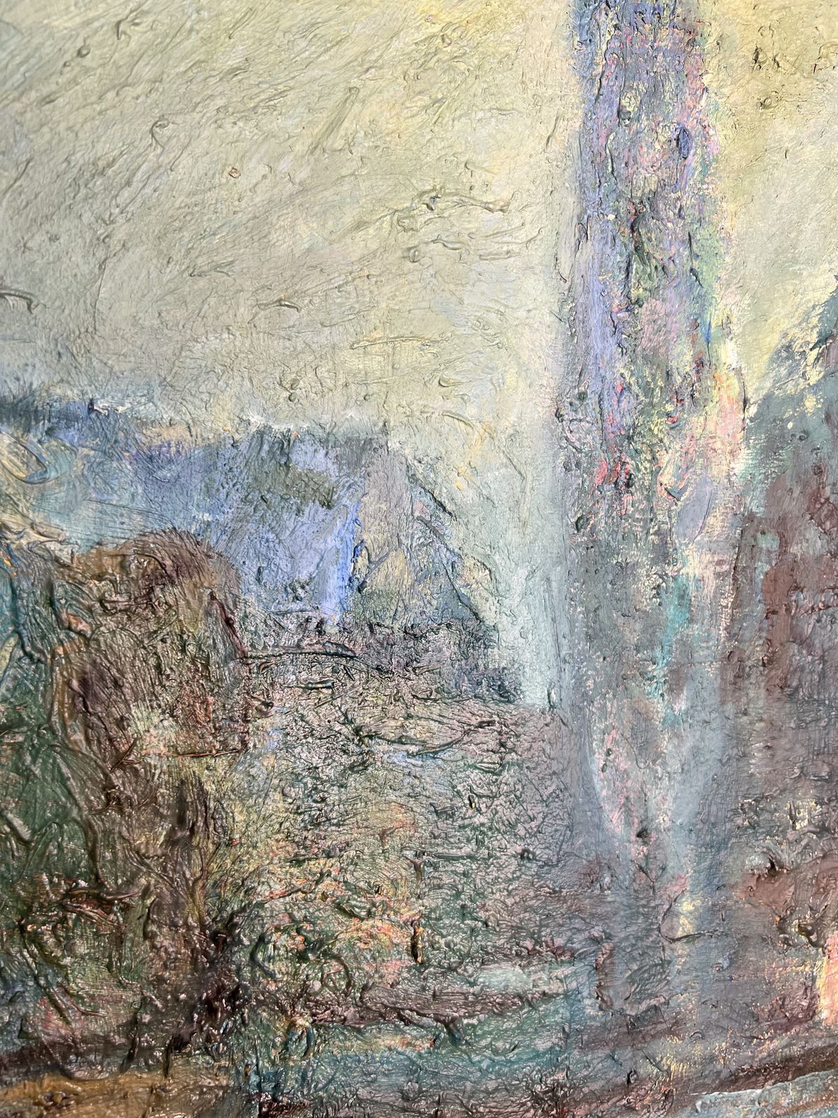 Stormy Night, Oil On Canvas Landscape Painting photo buy