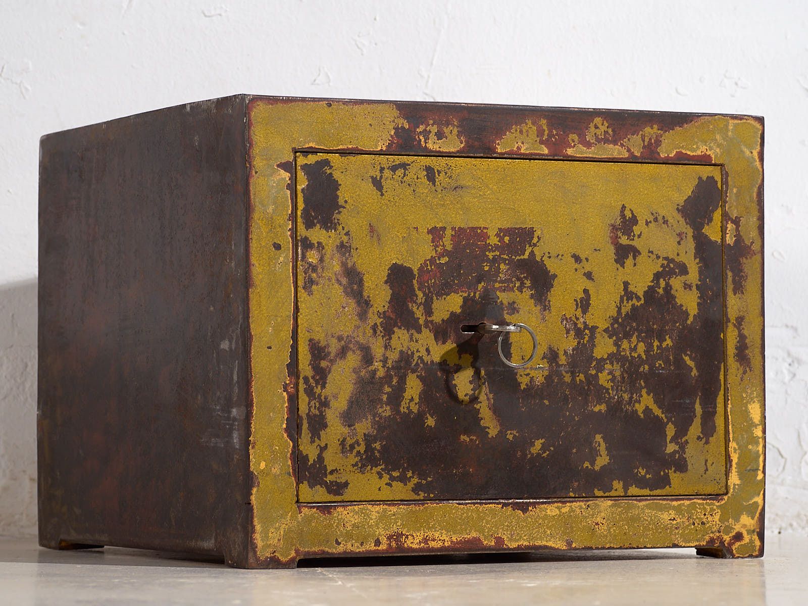 Antique Safe Box With Green Patina (C.1920) #4 photo for sale