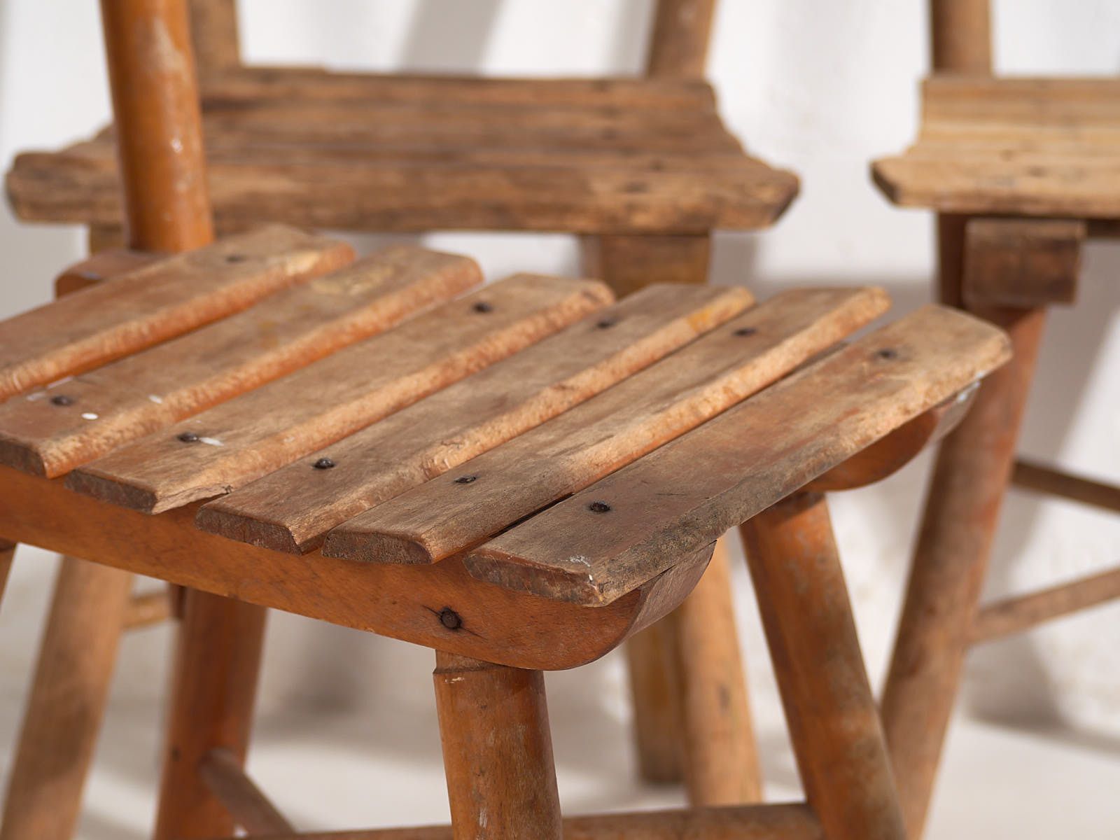 Antique Children’s Chairs (C.1920). Set Of 4 Pieces #2 photo for sale