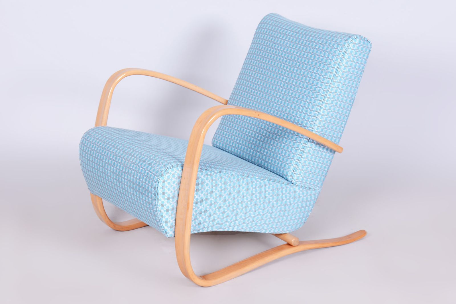 Pair Of Restored H 269 Armchairs, By Jindrich Halabala, Up Zavody, Czech, 1930s photo 5700.0