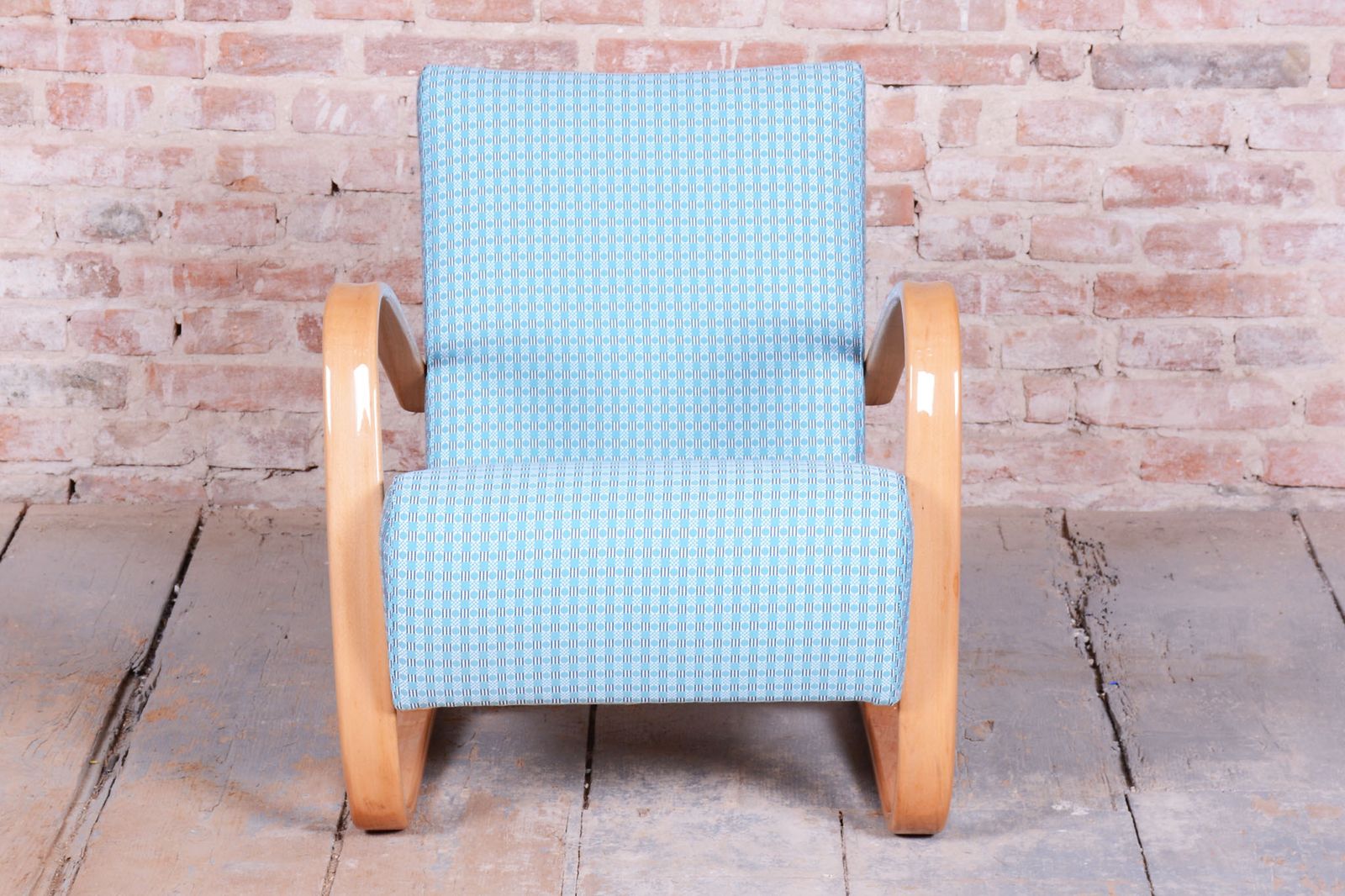photo vinterior Pair Of Restored H 269 Armchairs, By Jindrich Halabala, Up Zavody, Czech, 1930s