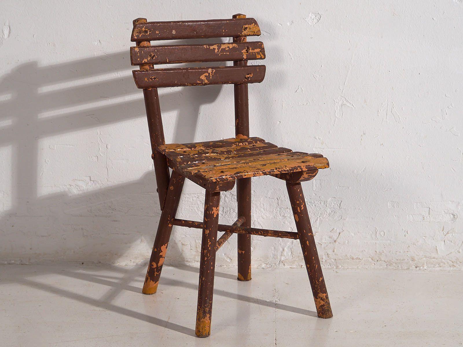 photo buy Antique School Chairs (C.1920). Set Of 4 Pieces #1